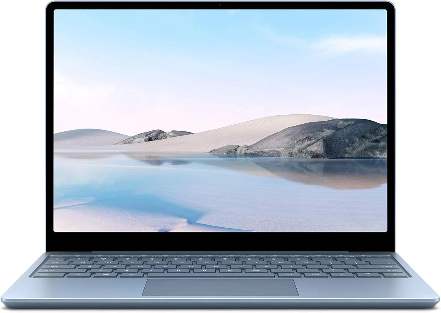 لپ تاپ فوق العاده باریک 12.4 اینچی لمسی مایکروسافت Surface Laptop Go (آبی یخی) - پردازنده Intel Core i5 نسل 10 چهار هسته ای، 8 گیگابایت رم، 256 گیگابایت SSD، ویندوز 10 Home در حالت S، نسخه 2020 لپ تاپ فوق العاده باریک 12.4 اینچی لمسی مایکروسافت Surface Laptop Go (آبی یخی) - پردازنده Intel Core i5 نسل 10 چهار هسته ای، 8 گیگابایت رم، 256 گیگابایت SSD، ویندوز 10 Home در حالت S، نسخه 2020
