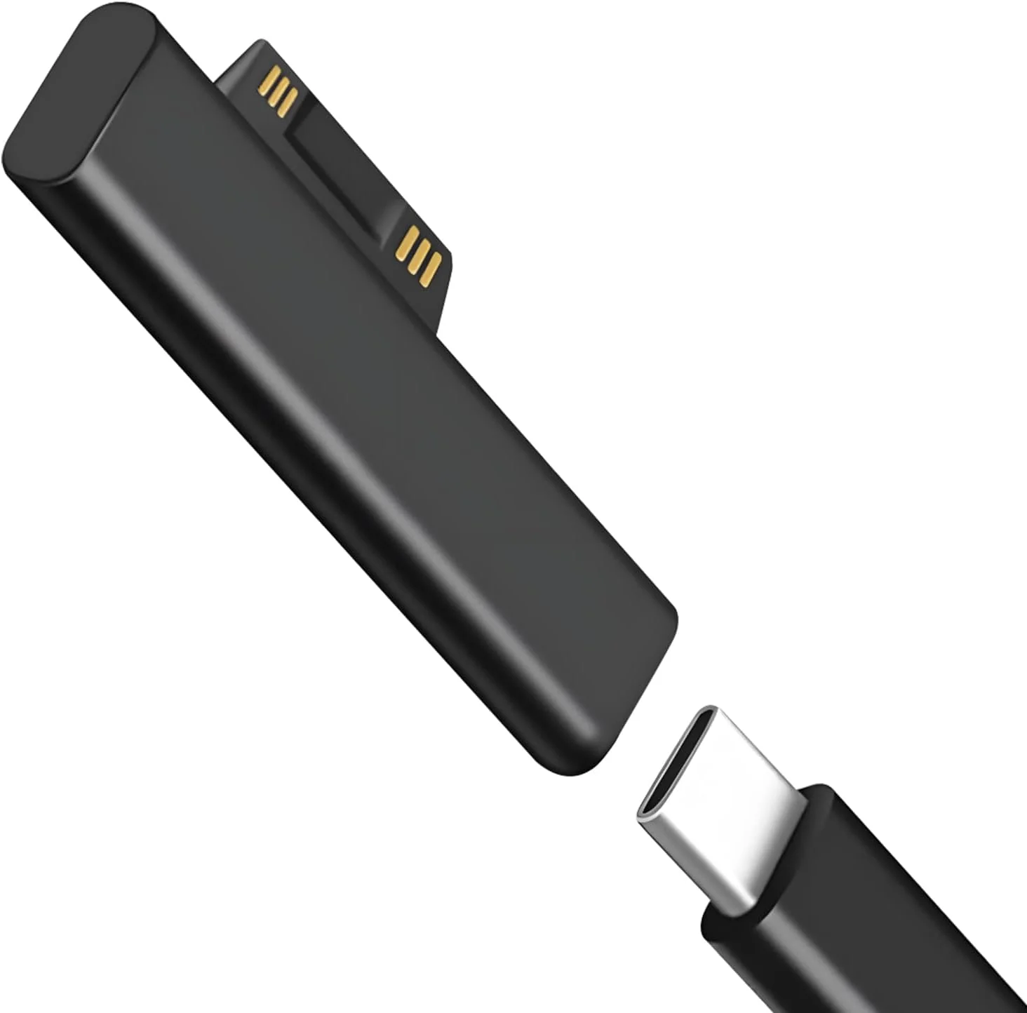 آداپتور USB C سرفیس، شارژ سریع 65 واتی PD، USB C مغناطیسی به سرفیس نر 15V3A، آداپتور شارژ Type C برای سرفیس لپ تاپ 3/2/1، مایکروسافت پرو 7/6/5/4، سرفیس گو، سرفیس بوک