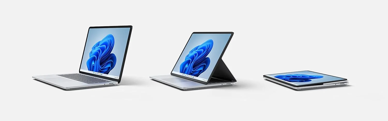 لپ تاپ استودیو مایکروسافت سرفیس با صفحه نمایش 14 اینچی Pixelsense / پردازنده Intel I5-11300H / رم 16 گیگابایتی / اس اس دی 256 گیگابایتی / ویندوز 11 هوم / پلاتینیوم - [Thr-00013]