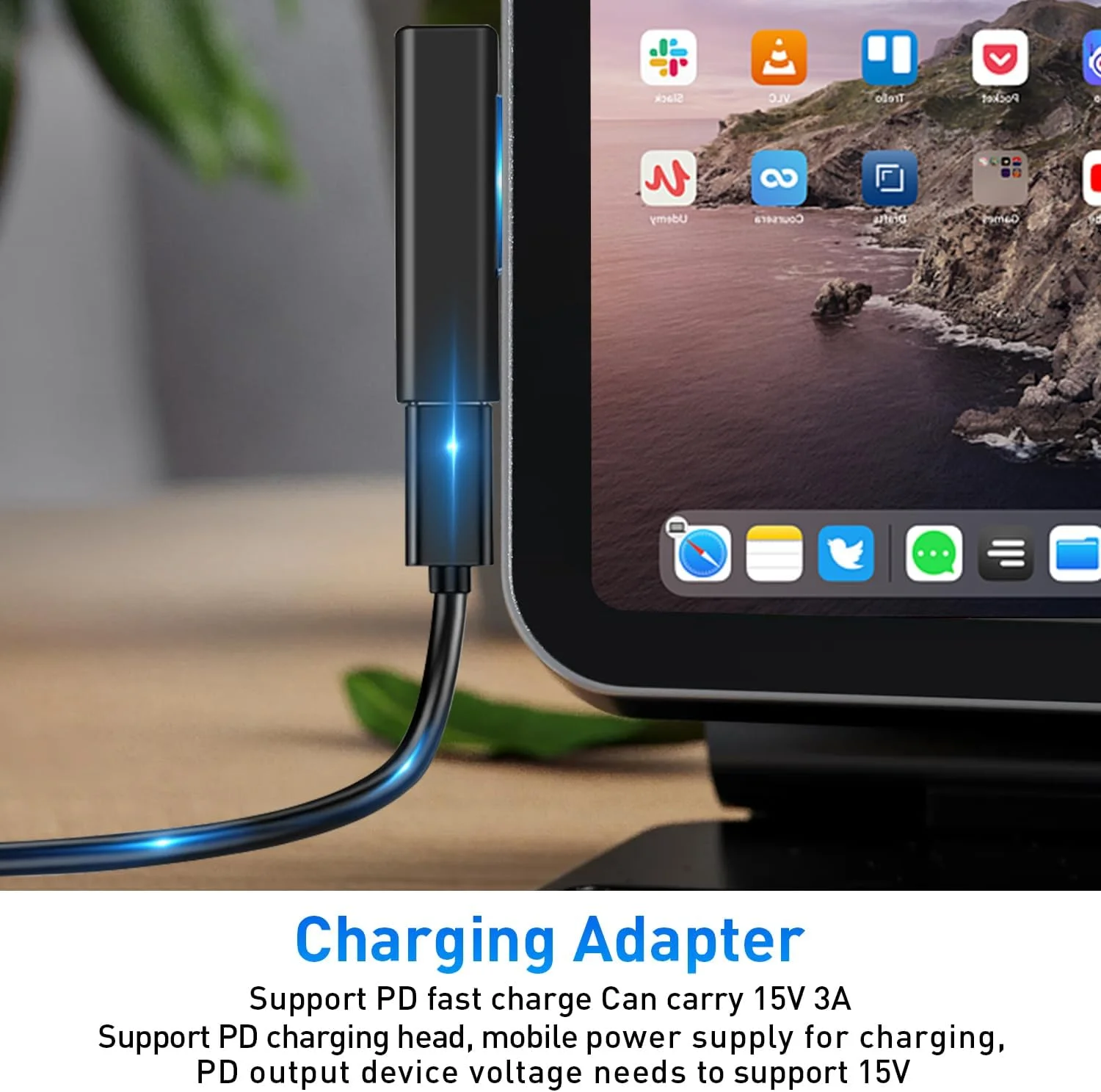 آداپتور USB C سرفیس، شارژ سریع 65 واتی PD، USB C مغناطیسی به سرفیس نر 15V3A، آداپتور شارژ Type C برای سرفیس لپ تاپ 3/2/1، مایکروسافت پرو 7/6/5/4، سرفیس گو، سرفیس بوک آداپتور USB C سرفیس، شارژ سریع 65 واتی PD، USB C مغناطیسی به سرفیس نر 15V3A، آداپتور شارژ Type C برای سرفیس لپ تاپ 3/2/1، مایکروسافت پرو 7/6/5/4، سرفیس گو، سرفیس بوک