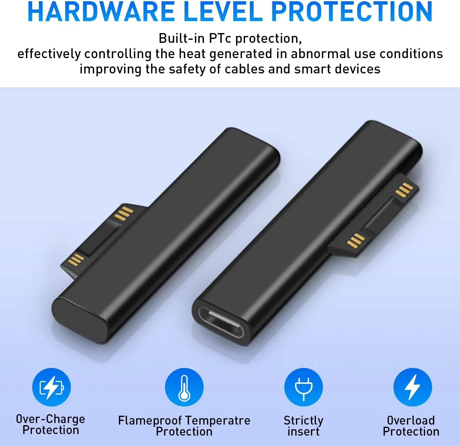 آداپتور USB C سرفیس، شارژ سریع 65 واتی PD، USB C مغناطیسی به سرفیس نر 15V3A، آداپتور شارژ Type C برای سرفیس لپ تاپ 3/2/1، مایکروسافت پرو 7/6/5/4، سرفیس گو، سرفیس بوک آداپتور USB C سرفیس، شارژ سریع 65 واتی PD، USB C مغناطیسی به سرفیس نر 15V3A، آداپتور شارژ Type C برای سرفیس لپ تاپ 3/2/1، مایکروسافت پرو 7/6/5/4، سرفیس گو، سرفیس بوک