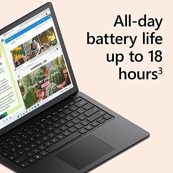 لپ تاپ مایکروسافت Surface 5 با صفحه نمایش 15 اینچی 2256 x 1504، پردازنده Intel i5-1235U، گرافیک یکپارچه Iris، رم 8 گیگابایتی، SSD 256 گیگابایتی، ویندوز 11، مشکی - [RIP-00039]