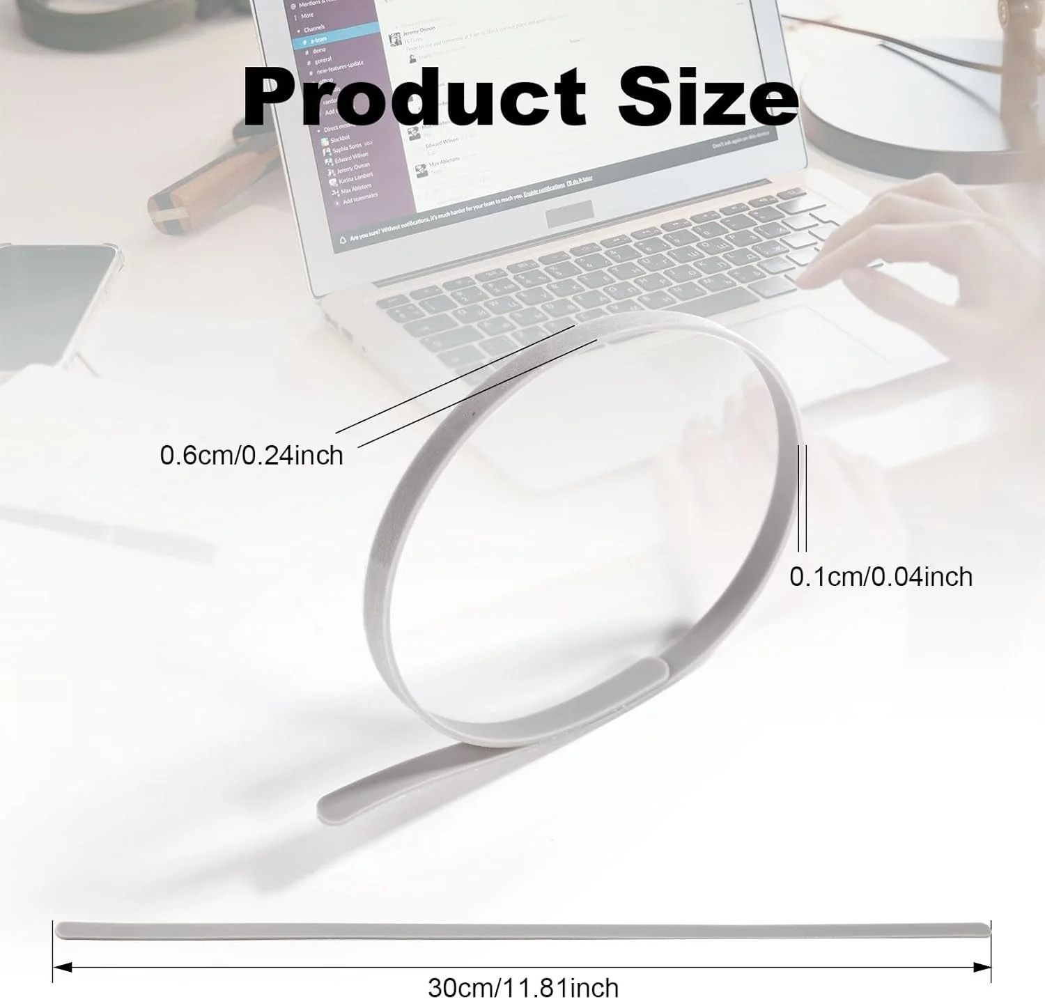 2 عدد نوار لاستیکی پایه لپ تاپ برای سرفیس لپ تاپ استودیو سری 1، 2 یا 3، 14.4 اینچی، نوار ضربه گیر ضد لغزش لپ تاپ، پایه های لاستیکی لپ تاپ، نوار جایگزین پایه های لاستیکی پوشش زیرین لپ تاپ (خاکستری)