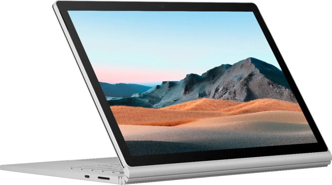 لپ تاپ لمسی 13.5 اینچی Surface Book 3 تجدید شده PixelSense - لپ تاپ 2 در 1 - پردازنده Intel Core i5 نسل دهم، 8 گیگابایت رم، 256 گیگابایت SSD، صفحه کلید جداشدنی، نقره ای لپ تاپ لمسی 13.5 اینچی Surface Book 3 تجدید شده PixelSense - لپ تاپ 2 در 1 - پردازنده Intel Core i5 نسل دهم، 8 گیگابایت رم، 256 گیگابایت SSD، صفحه کلید جداشدنی، نقره ای