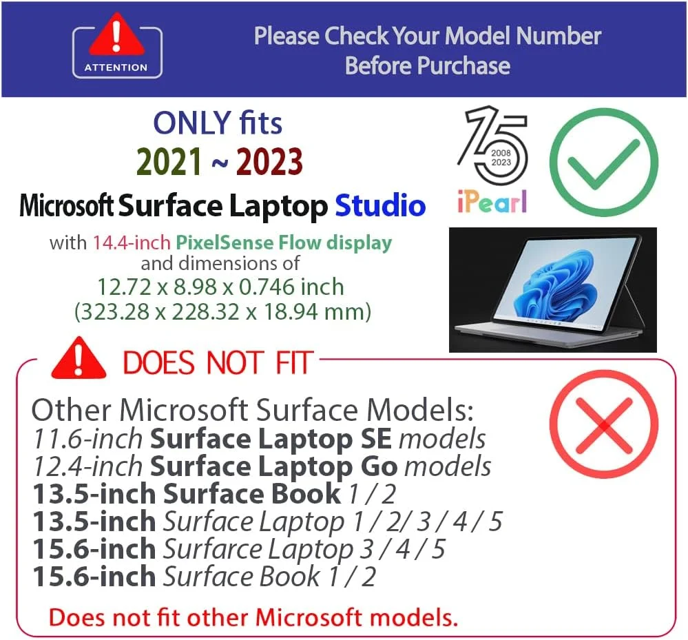 کاور محافظ mCover سازگار فقط با لپ تاپ استودیو 14.4 اینچی Microsoft Surface مدل 2021-2023 - صورتی کاور محافظ mCover سازگار فقط با لپ تاپ استودیو 14.4 اینچی Microsoft Surface مدل 2021-2023 - صورتی