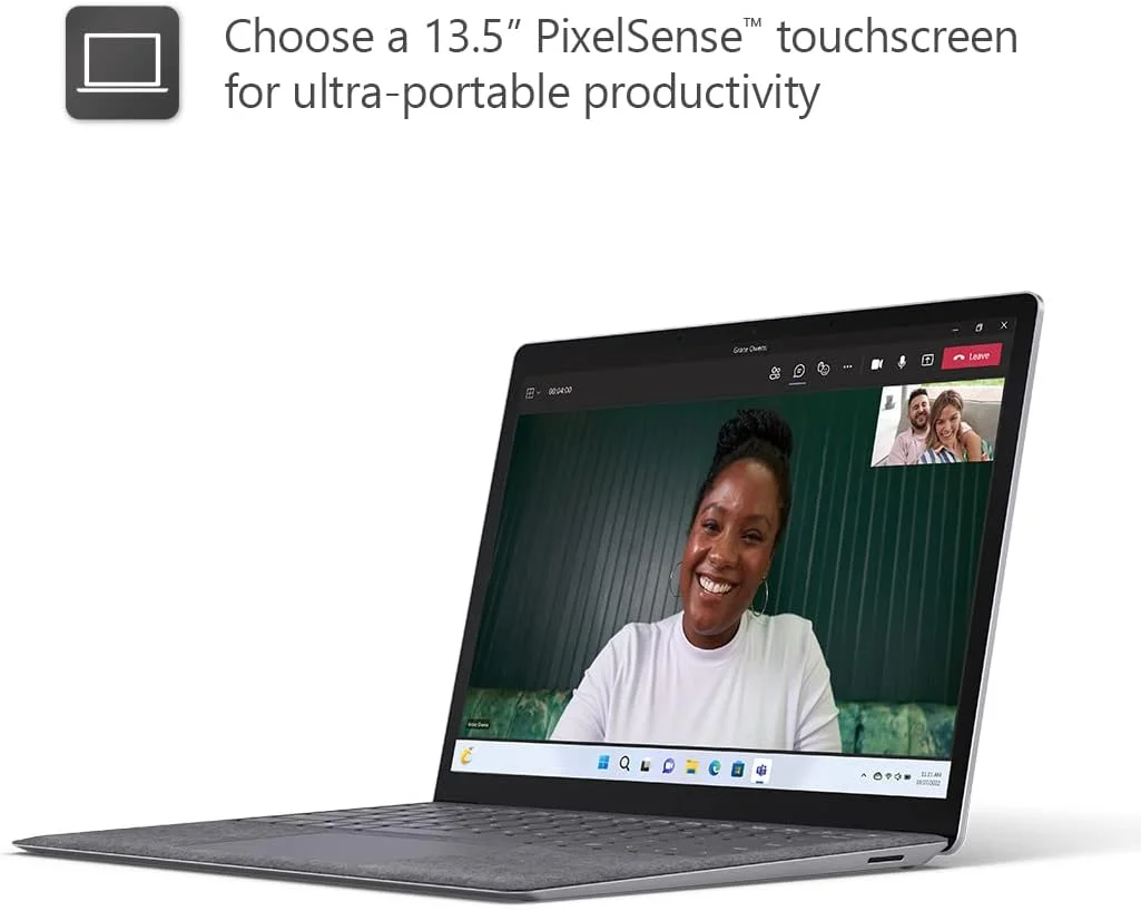 لپ تاپ فوق العاده باریک مایکروسافت Surface Laptop 5 با صفحه لمسی 13.5 اینچی - نقره ای - پردازنده Intel EVO نسل 12 Core i5، رم 8 گیگابایتی، SSD 512 گیگابایتی، ویندوز 11 هوم، دوشاخه UK، مدل 2022 لپ تاپ فوق العاده باریک مایکروسافت Surface Laptop 5 با صفحه لمسی 13.5 اینچی - نقره ای - پردازنده Intel EVO نسل 12 Core i5، رم 8 گیگابایتی، SSD 512 گیگابایتی، ویندوز 11 هوم، دوشاخه UK، مدل 2022