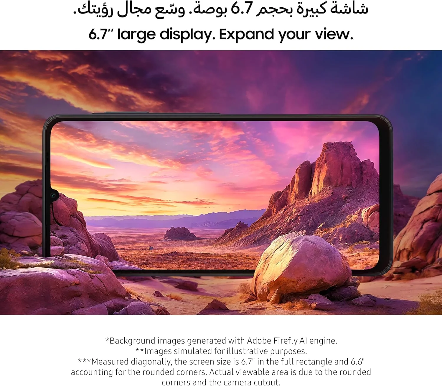 گوشی موبایل سامسونگ گلکسی A06 LTE، گوشی هوشمند اندروید، موبایل دو سیم کارت، 4 گیگابایت رم، 64 گیگابایت حافظه داخلی، مشکی (نسخه امارات)