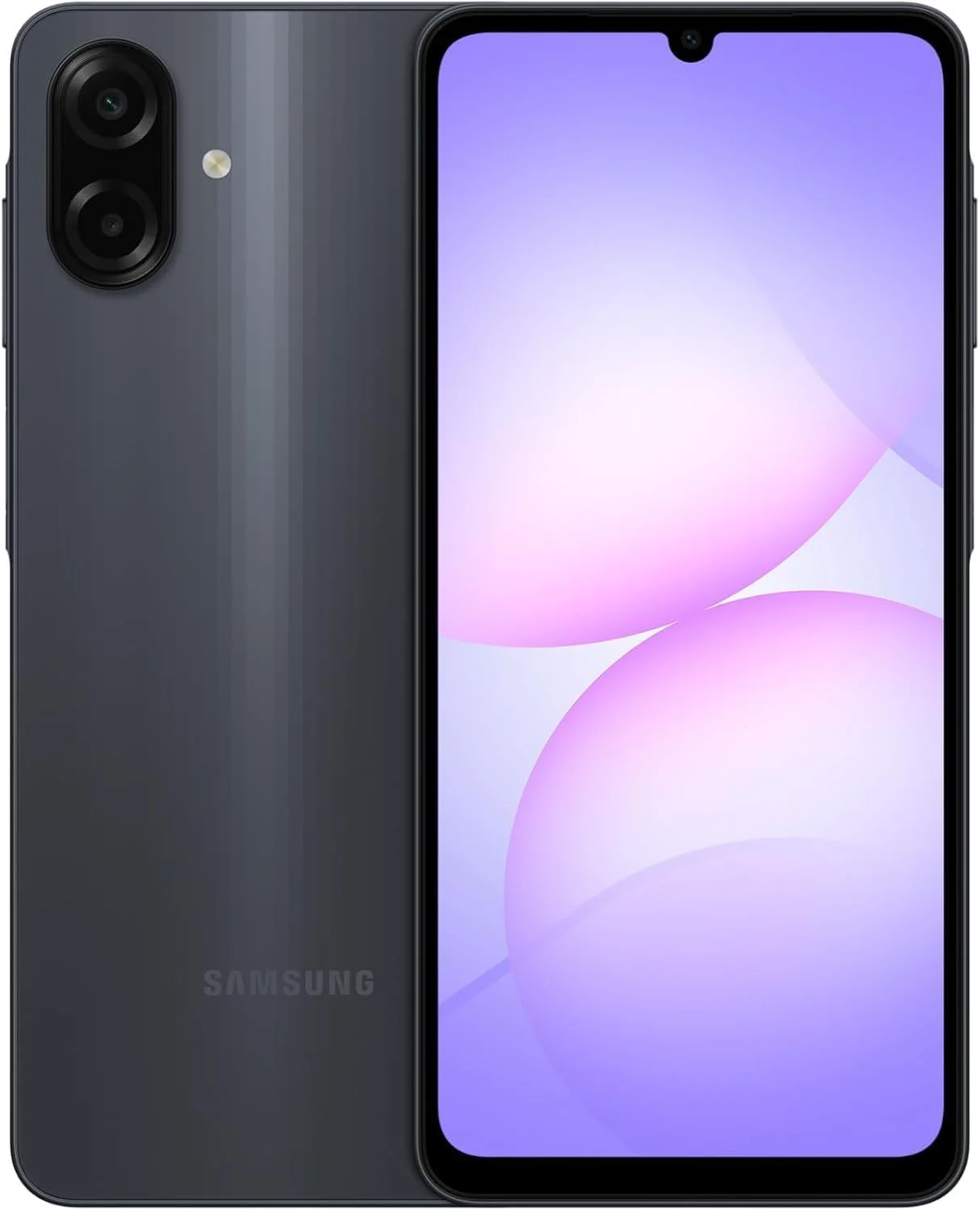 گوشی هوشمند سامسونگ گلکسی A07 LTE (نسخه بین المللی)، 256 گیگابایت حافظه داخلی، 8 گیگابایت رم، دو سیم کارت، پردازنده 6 نانومتری، صفحه نمایش بزرگ، 6 آپدیت سیستم عامل، مشکی