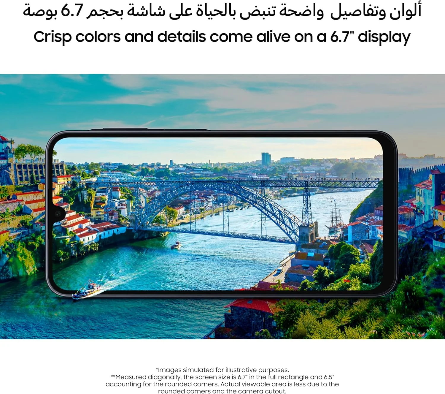 گوشی موبایل سامسونگ گلکسی A16 LTE، گوشی هوشمند اندروید، موبایل دو سیم کارت، 4 گیگابایت رم، 128 گیگابایت حافظه داخلی، مشکی (نسخه امارات)