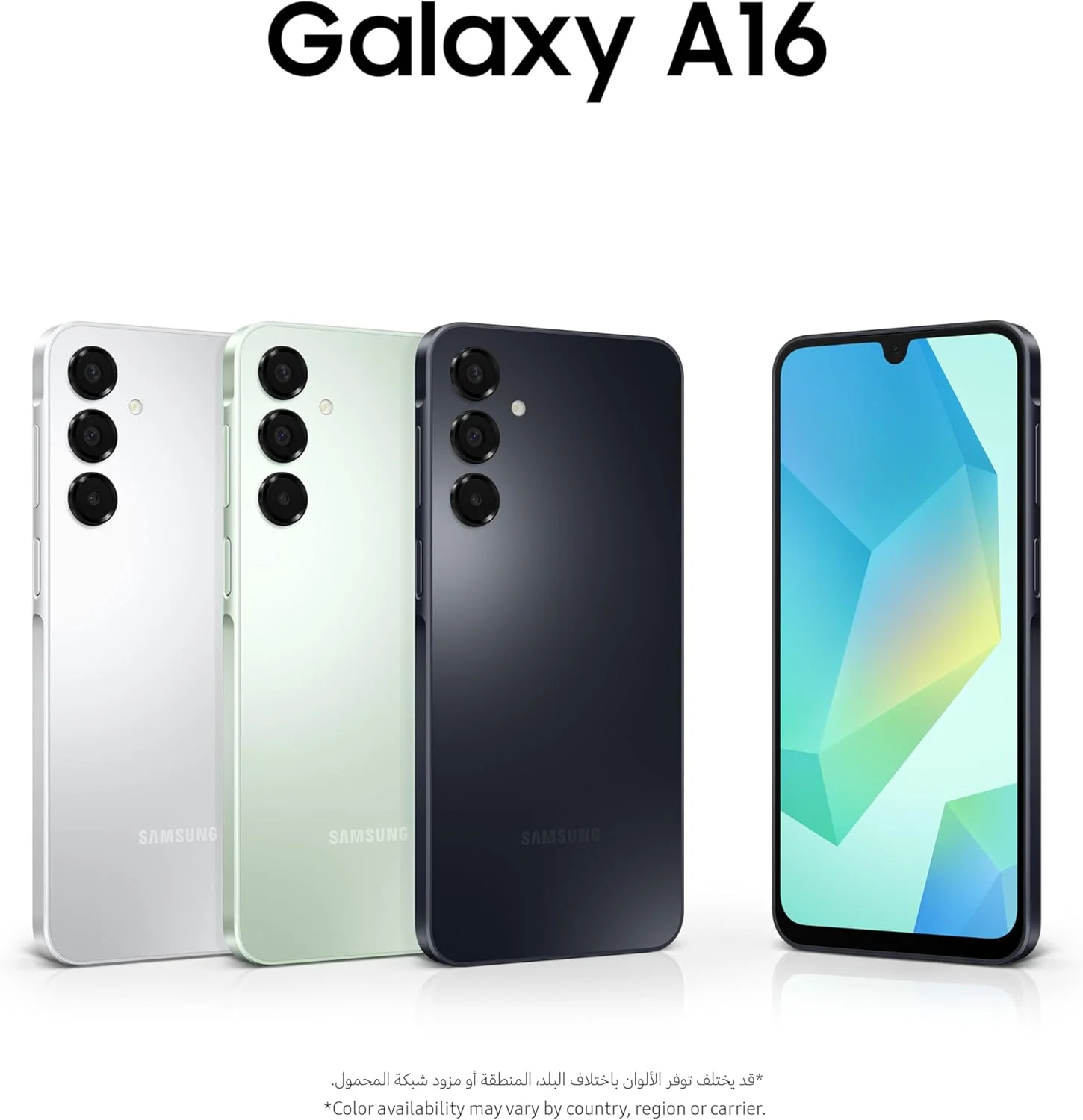 گوشی موبایل سامسونگ گلکسی A16 LTE، گوشی هوشمند اندروید، موبایل دو سیم کارت، 8 گیگابایت رم، 256 گیگابایت حافظه داخلی، سبز روشن (نسخه امارات)