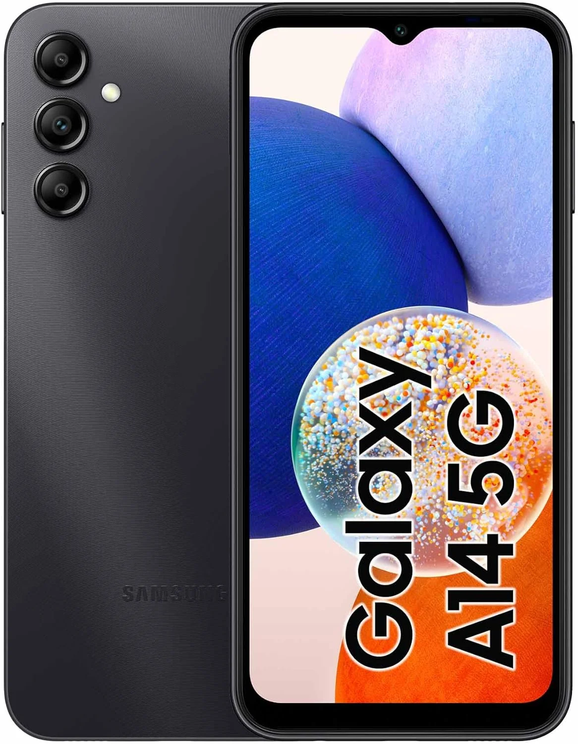 گوشی موبایل سامسونگ Galaxy A14 5G با حافظه 64 گیگابایت، رنگ مشکی، نسخه EU، صفحه نمایش 16.72 سانتی‌متری (6.6 اینچ) LCD، اندروید 13، دوربین سه‌گانه 50 مگاپیکسلی