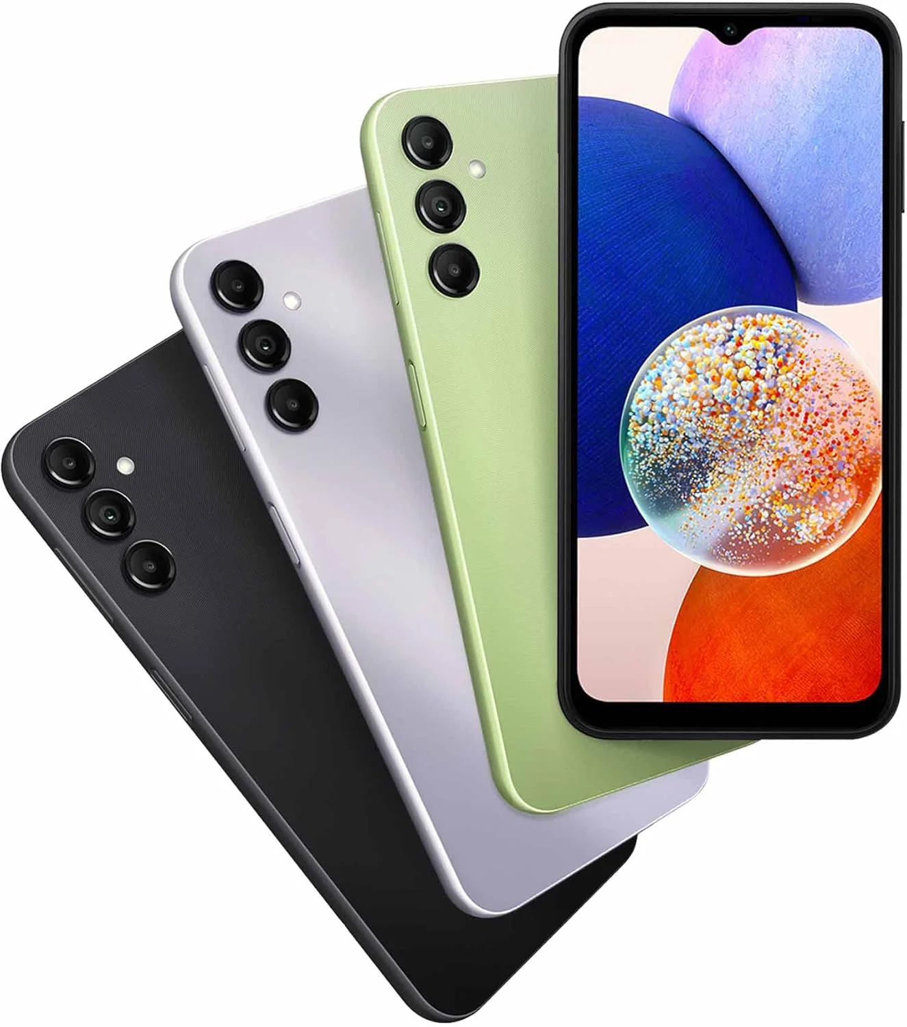 گوشی موبایل سامسونگ Galaxy A14 5G با حافظه 64 گیگابایت، رنگ مشکی، نسخه EU، صفحه نمایش 16.72 سانتی‌متری (6.6 اینچ) LCD، اندروید 13، دوربین سه‌گانه 50 مگاپیکسلی