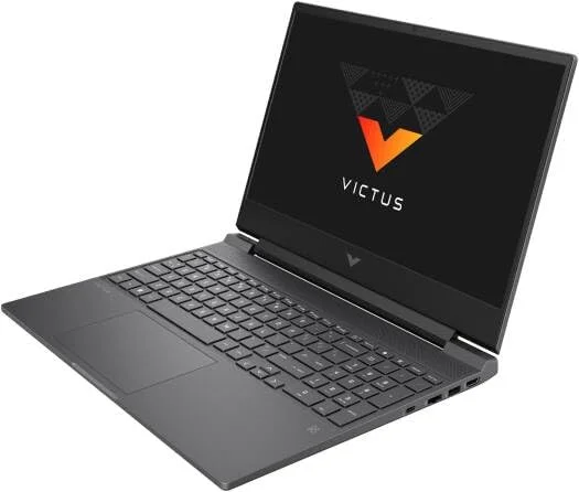 لپ تاپ گیمینگ HP Victus 15 FA2701WM با صفحه نمایش 15.6 اینچی، پردازنده Intel Core i5-13420H، رم 16 گیگابایتی DDR4، حافظه SSD 512 گیگابایتی، صفحه نمایش 15.6 اینچی FHD IPS 144 هرتز، کارت گرافیک NVIDIA RTX 4050 6GB، کیبورد انگلیسی با نور پس زمینه، ویندوز 11، نقره ای میکا