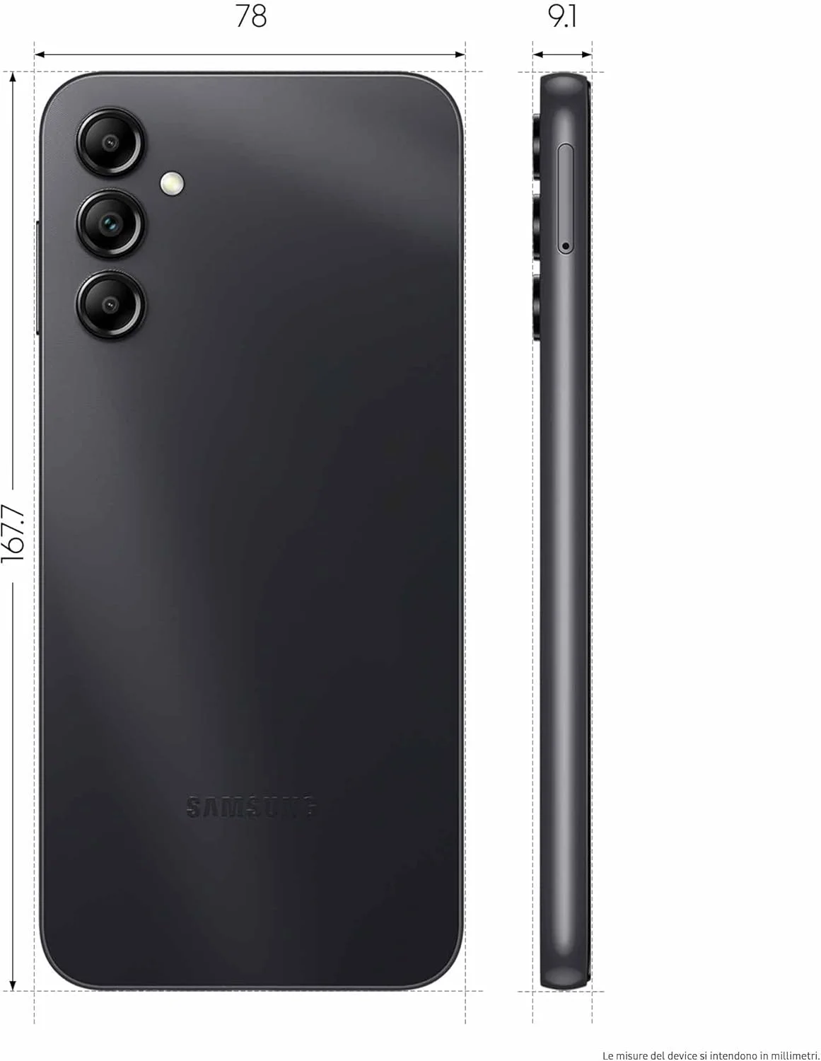 گوشی موبایل سامسونگ Galaxy A14 5G با حافظه 64 گیگابایت، رنگ مشکی، نسخه EU، صفحه نمایش 16.72 سانتی‌متری (6.6 اینچ) LCD، اندروید 13، دوربین سه‌گانه 50 مگاپیکسلی