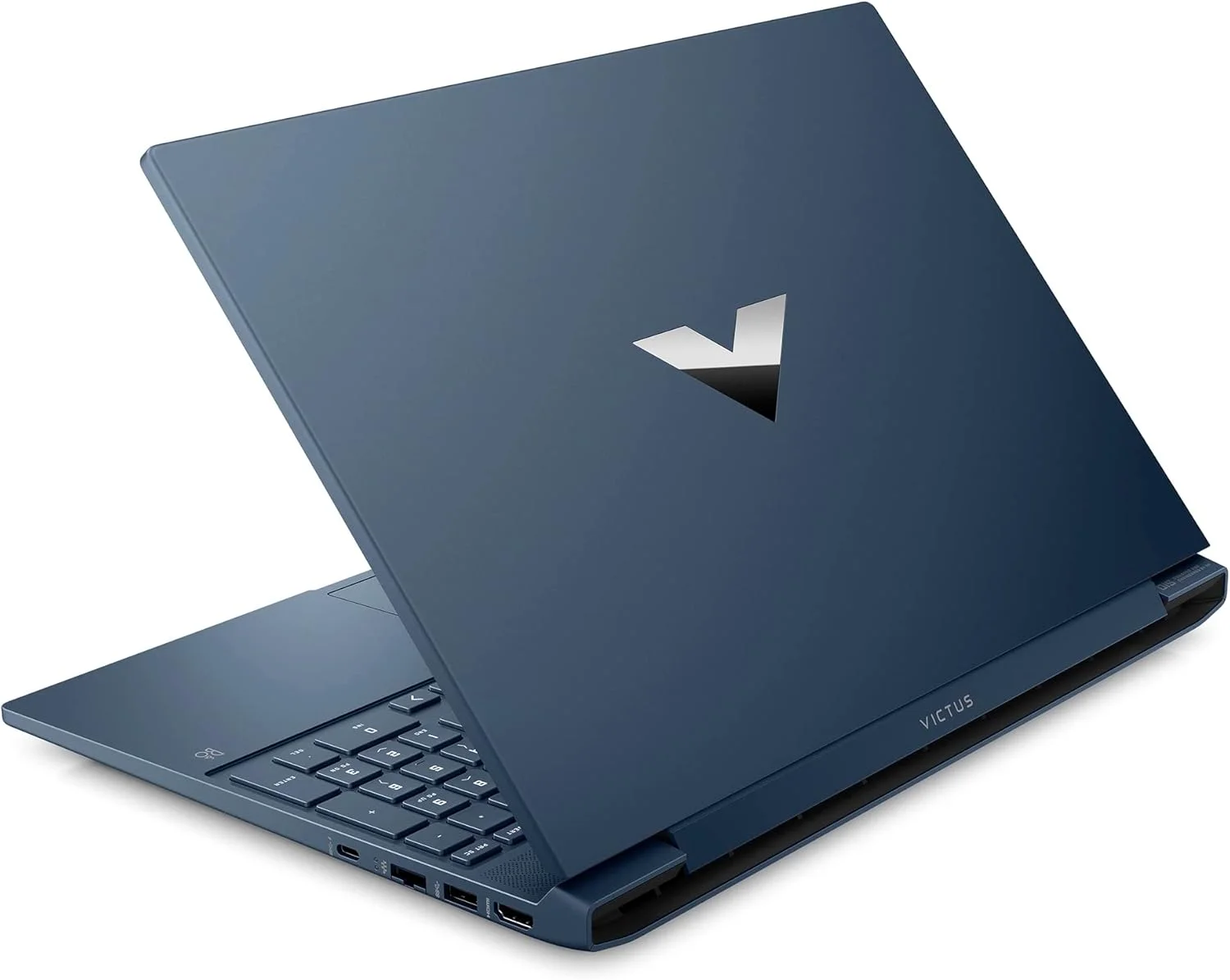 لپ تاپ گیمینگ HP Victus 15-fb1005ne، صفحه نمایش 15.6 اینچی FHD، پردازنده AMD Ryzen™ 5-7535HS، رم 8 گیگابایتی DDR5، حافظه SSD 512 گیگابایتی، گرافیک 4 گیگابایتی NVIDIA® GeForce RTX™ 2050، ویندوز 11، صفحه کلید En-Ar، آبی پرفورمنس - [973W6EA]