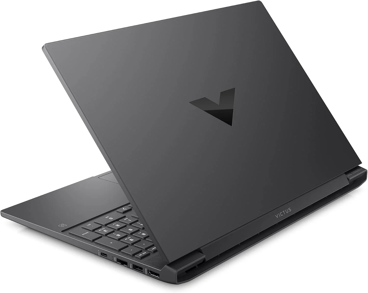 لپ تاپ گیمینگ HP Victus 15-fa1073ne، صفحه نمایش 15.6 اینچی FHD، پردازنده نسل سیزدهم Intel® Core™ i7، رم 16 گیگابایتی، SSD 512 گیگابایتی، گرافیک 6 گیگابایتی NVIDIA® GeForce RTX™ 3050، ویندوز 11 هوم، صفحه کلید عربی-انگلیسی، نقره ای میکا - [7Z8J7EA]