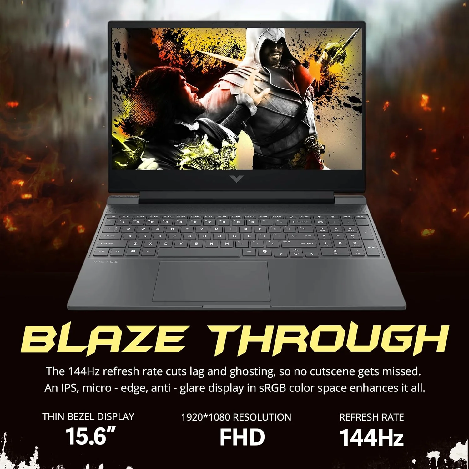 لپ تاپ گیمینگ HP Victus، صفحه نمایش 15.6 اینچی FHD IPS 144 هرتز، پردازنده Intel i5-13420H، رم 16 گیگابایتی، SSD PCIe 1 ترابایتی، کارت گرافیک NVIDIA GeForce RTX 3050، کیبورد با نور پس زمینه، دوربین، Wi-Fi 6، ویندوز 11 پرو، نقره ای، مجموعه داکینگ استیشن 1 ترابایتی لپ تاپ گیمینگ HP Victus، صفحه نمایش 15.6 اینچی FHD IPS 144 هرتز، پردازنده Intel i5-13420H، رم 16 گیگابایتی، SSD PCIe 1 ترابایتی، کارت گرافیک NVIDIA GeForce RTX 3050، کیبورد با نور پس زمینه، دوربین، Wi-Fi 6، ویندوز 11 پرو، نقره ای، مجموعه داکینگ استیشن 1 ترابایتی