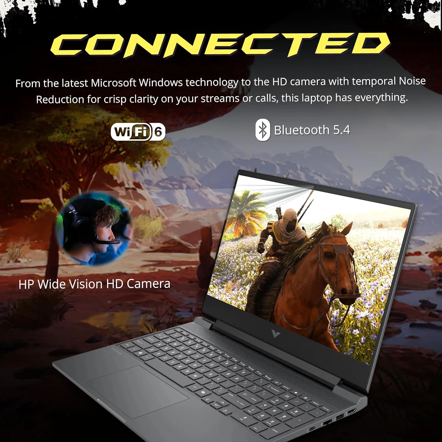لپ تاپ گیمینگ HP Victus، صفحه نمایش 15.6 اینچی FHD IPS 144 هرتز، پردازنده Intel i5-13420H، رم 16 گیگابایتی، SSD PCIe 1 ترابایتی، کارت گرافیک NVIDIA GeForce RTX 3050، کیبورد با نور پس زمینه، دوربین، Wi-Fi 6، ویندوز 11 پرو، نقره ای، مجموعه داکینگ استیشن 1 ترابایتی لپ تاپ گیمینگ HP Victus، صفحه نمایش 15.6 اینچی FHD IPS 144 هرتز، پردازنده Intel i5-13420H، رم 16 گیگابایتی، SSD PCIe 1 ترابایتی، کارت گرافیک NVIDIA GeForce RTX 3050، کیبورد با نور پس زمینه، دوربین، Wi-Fi 6، ویندوز 11 پرو، نقره ای، مجموعه داکینگ استیشن 1 ترابایتی