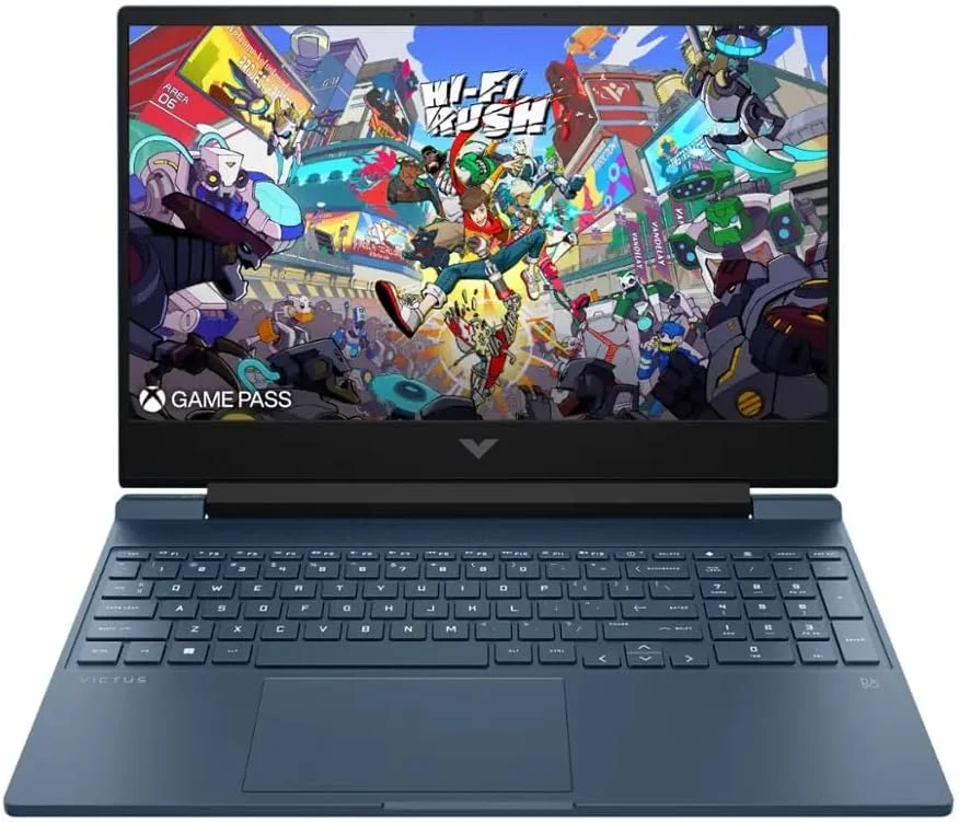 لپ تاپ گیمینگ 15.6 اینچی HP Victus با کیفیت Full HD و نرخ 144 هرتز - پردازنده Intel Core i7 - حافظه 16 گیگابایتی - کارت گرافیک NVIDIA GeForce RTX 4050 - حافظه SSD 512 گیگابایتی - آبی پرفورمنس (ارتقا یافته)