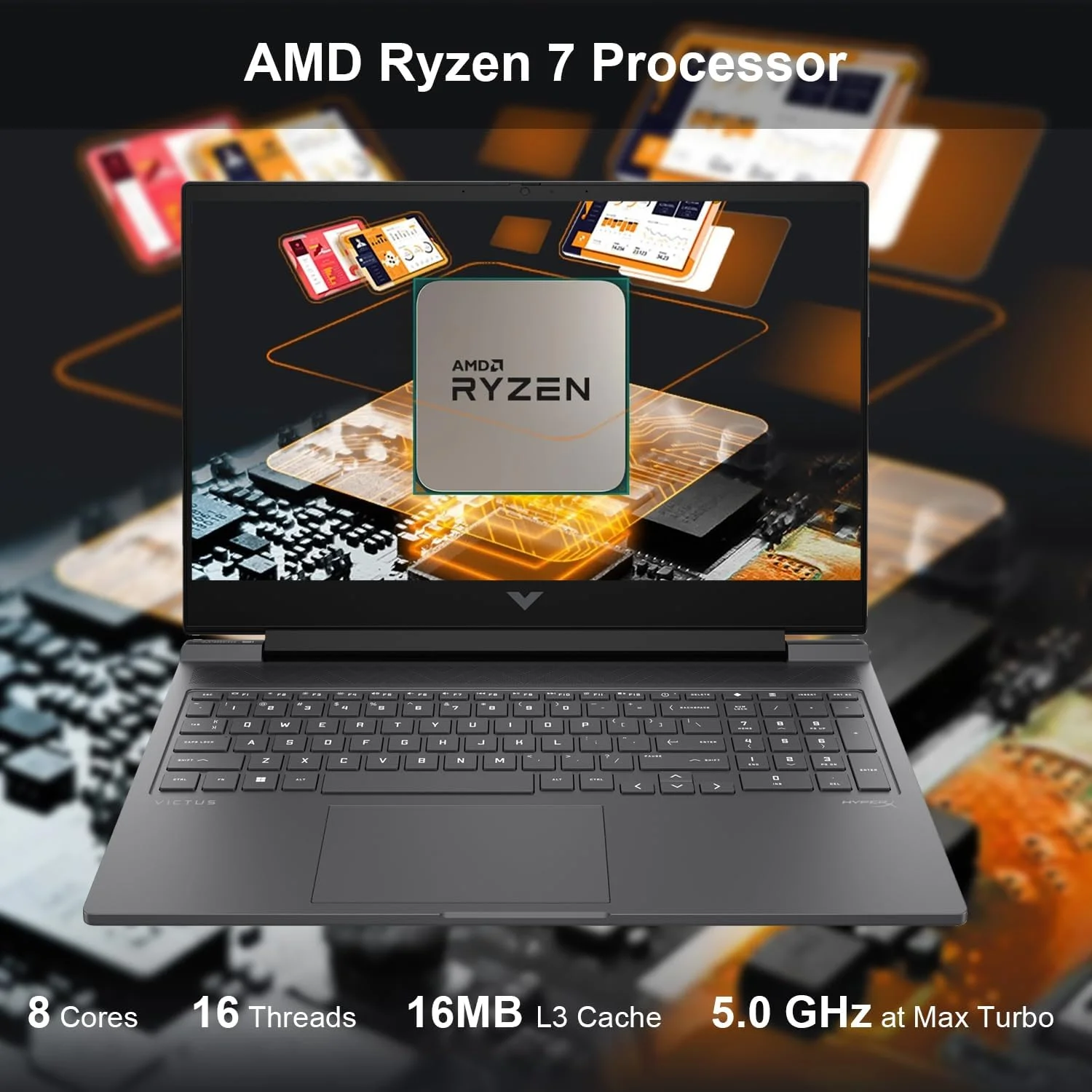 جدیدترین لپ تاپ گیمینگ ممتاز HP Victus 16.1 Ryzen 7 RTX 4070، صفحه نمایش 16.1 اینچی FHD 144Hz، پردازنده AMD Ryzen 7 8845HS (بهتر از i7-1355U)، کارت گرافیک NVIDIA GeForce RTX 4070، رم 64 گیگابایتی DDR5، حافظه SSD 2 ترابایتی، HDMI، Wi-Fi 6، ویندوز 11 جدیدترین لپ تاپ گیمینگ ممتاز HP Victus 16.1 Ryzen 7 RTX 4070، صفحه نمایش 16.1 اینچی FHD 144Hz، پردازنده AMD Ryzen 7 8845HS (بهتر از i7-1355U)، کارت گرافیک NVIDIA GeForce RTX 4070، رم 64 گیگابایتی DDR5، حافظه SSD 2 ترابایتی، HDMI، Wi-Fi 6، ویندوز 11