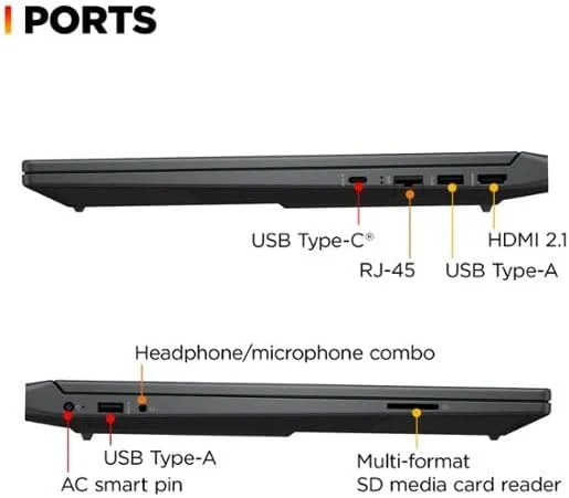 لپ تاپ گیمینگ 15.6 اینچی HP Victus با صفحه نمایش FHD 144 هرتز، پردازنده AMD Ryzen 5 7535HS، رم 16 گیگابایتی DDR5، حافظه SSD 1 ترابایتی، کارت گرافیک AMD Radeon RX 6550M (بهتر از RTX 2050)، کیبورد با نور پس زمینه، ویندوز 11 پرو، نقره ای میکا (16 گیگابایت رم | 1 ترابایت SSD) لپ تاپ گیمینگ 15.6 اینچی HP Victus با صفحه نمایش FHD 144 هرتز، پردازنده AMD Ryzen 5 7535HS، رم 16 گیگابایتی DDR5، حافظه SSD 1 ترابایتی، کارت گرافیک AMD Radeon RX 6550M (بهتر از RTX 2050)، کیبورد با نور پس زمینه، ویندوز 11 پرو، نقره ای میکا (16 گیگابایت رم | 1 ترابایت SSD)