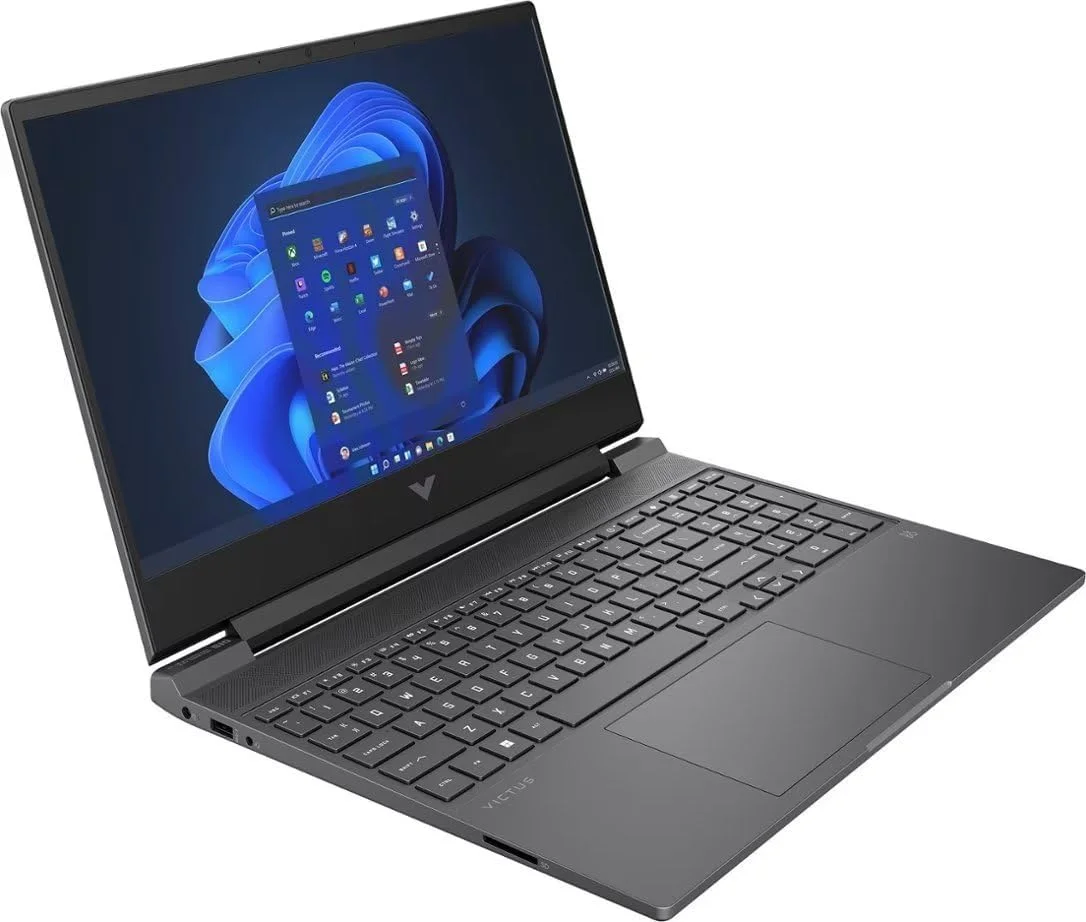 لپ تاپ گیمینگ 15.6 اینچی فول اچ دی 144 هرتز HP Victus، AMD Ryzen 5 7535HS، رم 8 گیگابایتی DDR5، اس اس دی 512 گیگابایتی - RTX 2050، کیبورد با نور پس زمینه، ویندوز 11، نقره ای میکا، کابل HDMI ABYS لپ تاپ گیمینگ 15.6 اینچی فول اچ دی 144 هرتز HP Victus، AMD Ryzen 5 7535HS، رم 8 گیگابایتی DDR5، اس اس دی 512 گیگابایتی - RTX 2050، کیبورد با نور پس زمینه، ویندوز 11، نقره ای میکا، کابل HDMI ABYS