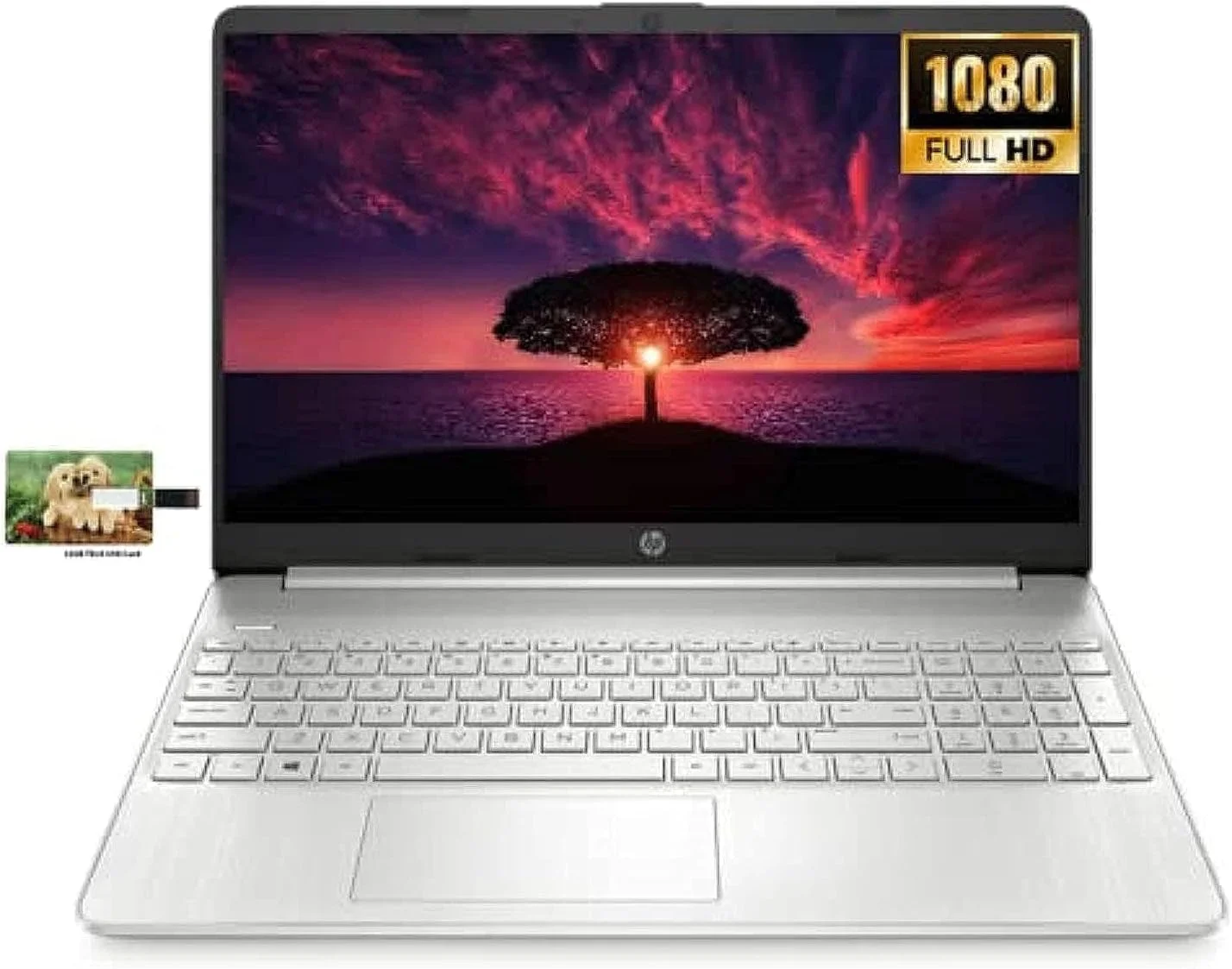 لپ تاپ تجاری HP 15، پردازنده نسل 11 اینتل Core i5-1135G7، صفحه نمایش 15.6 اینچی FHD IPS، ویندوز 11 پرو، 16 گیگابایت رم، 512 گیگابایت SSD، Wi-Fi، بلوتوث، HDMI، پین هوشمند AC، کارت USB 32 گیگابایتی Tela (ارتقا یافته)