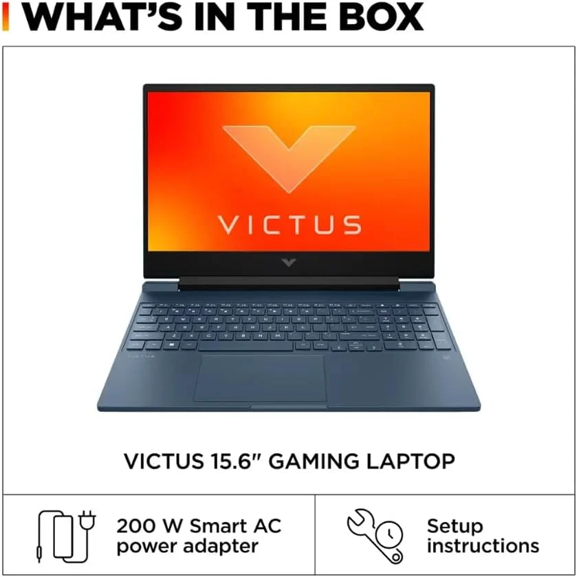 لپ تاپ گیمینگ HP Victus 15، صفحه نمایش 15.6 اینچی FHD 144 هرتز، پردازنده Intel Core i7-12650H (تا 4.7 گیگاهرتز)، کارت گرافیک NVIDIA GeForce RTX 4050، رم 64 گیگابایتی، SSD PCIe 2 ترابایتی، کیبورد با نور پس زمینه، Wi-Fi 6، HDMI، ویندوز 11 پرو، همراه با لوازم جانبی BWE لپ تاپ گیمینگ HP Victus 15، صفحه نمایش 15.6 اینچی FHD 144 هرتز، پردازنده Intel Core i7-12650H (تا 4.7 گیگاهرتز)، کارت گرافیک NVIDIA GeForce RTX 4050، رم 64 گیگابایتی، SSD PCIe 2 ترابایتی، کیبورد با نور پس زمینه، Wi-Fi 6، HDMI، ویندوز 11 پرو، همراه با لوازم جانبی BWE