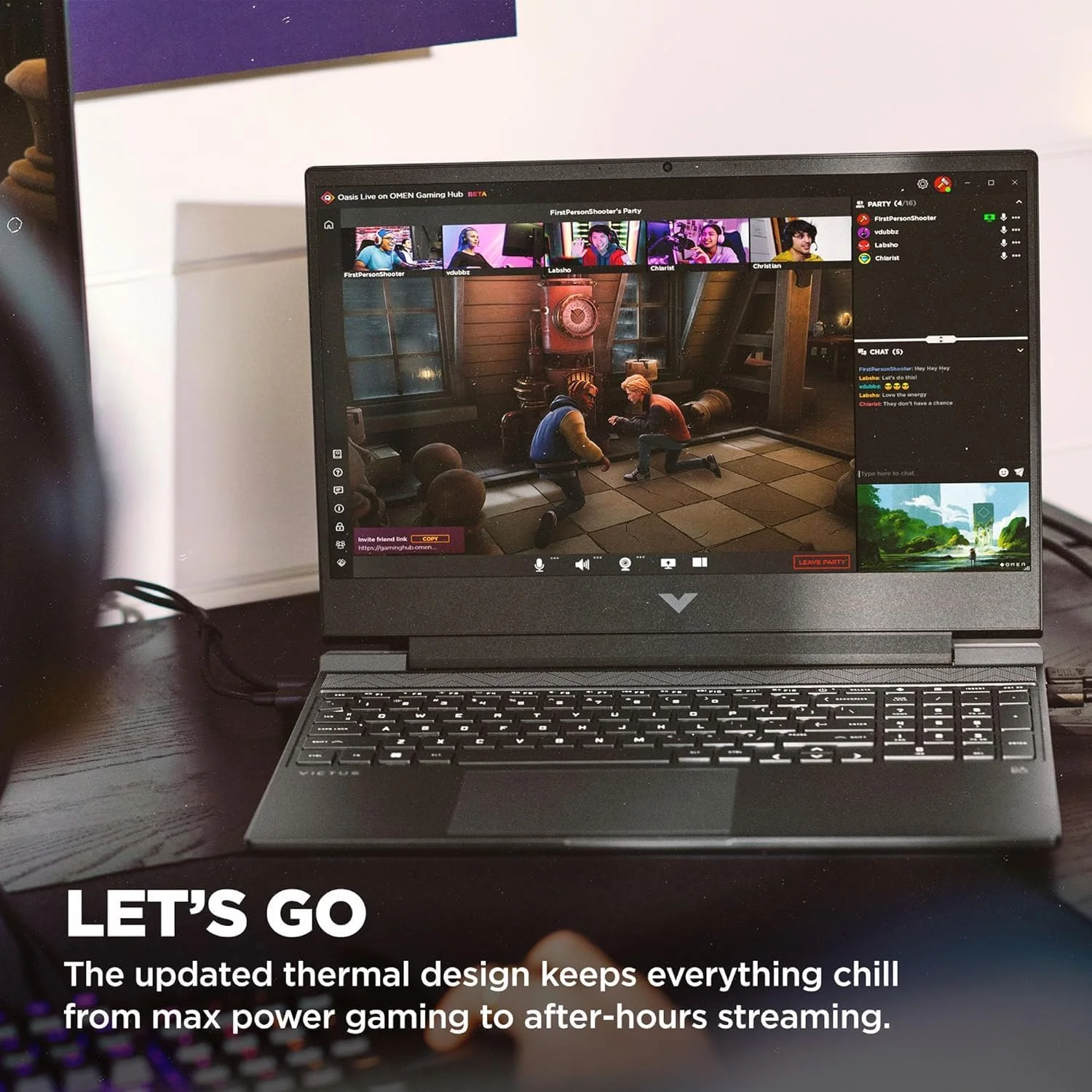 لپ تاپ گیمینگ HP Victus 15.6 اینچی Full HD 144Hz، پردازنده Intel Core i5-12450H، کارت گرافیک NVIDIA GeForce RTX 3050، رم 16 گیگابایتی، حافظه SSD PCIe 512 گیگابایتی، Wi-Fi 6، کیبورد با نور پس زمینه، ویندوز 11 پرو، آبی پرفورمنس لپ تاپ گیمینگ HP Victus 15.6 اینچی Full HD 144Hz، پردازنده Intel Core i5-12450H، کارت گرافیک NVIDIA GeForce RTX 3050، رم 16 گیگابایتی، حافظه SSD PCIe 512 گیگابایتی، Wi-Fi 6، کیبورد با نور پس زمینه، ویندوز 11 پرو، آبی پرفورمنس