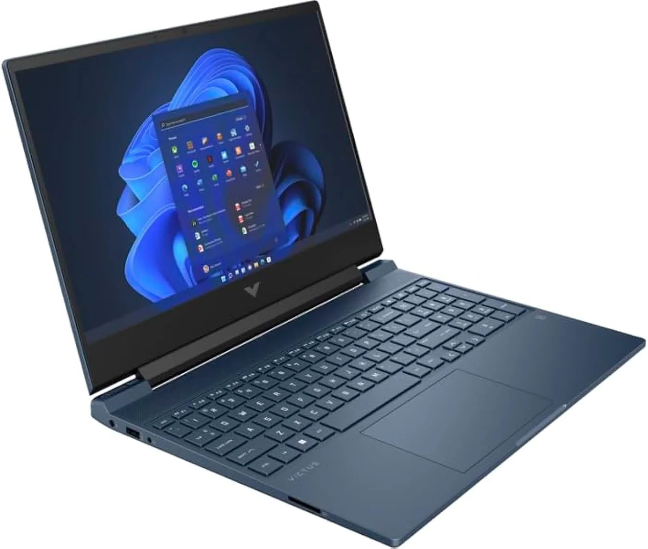 لپ تاپ گیمینگ HP Victus - نسل دوازدهم/Intel Core i5-12450H / 15.6 اینچ FHD / 512 گیگابایت SSD / 16 گیگابایت رم / 4 گیگابایت گرافیک NVIDIA GeForce RTX 3050 / ویندوز 11 هوم / صفحه کلید انگلیسی و عربی / آبی 15-FA0092NE