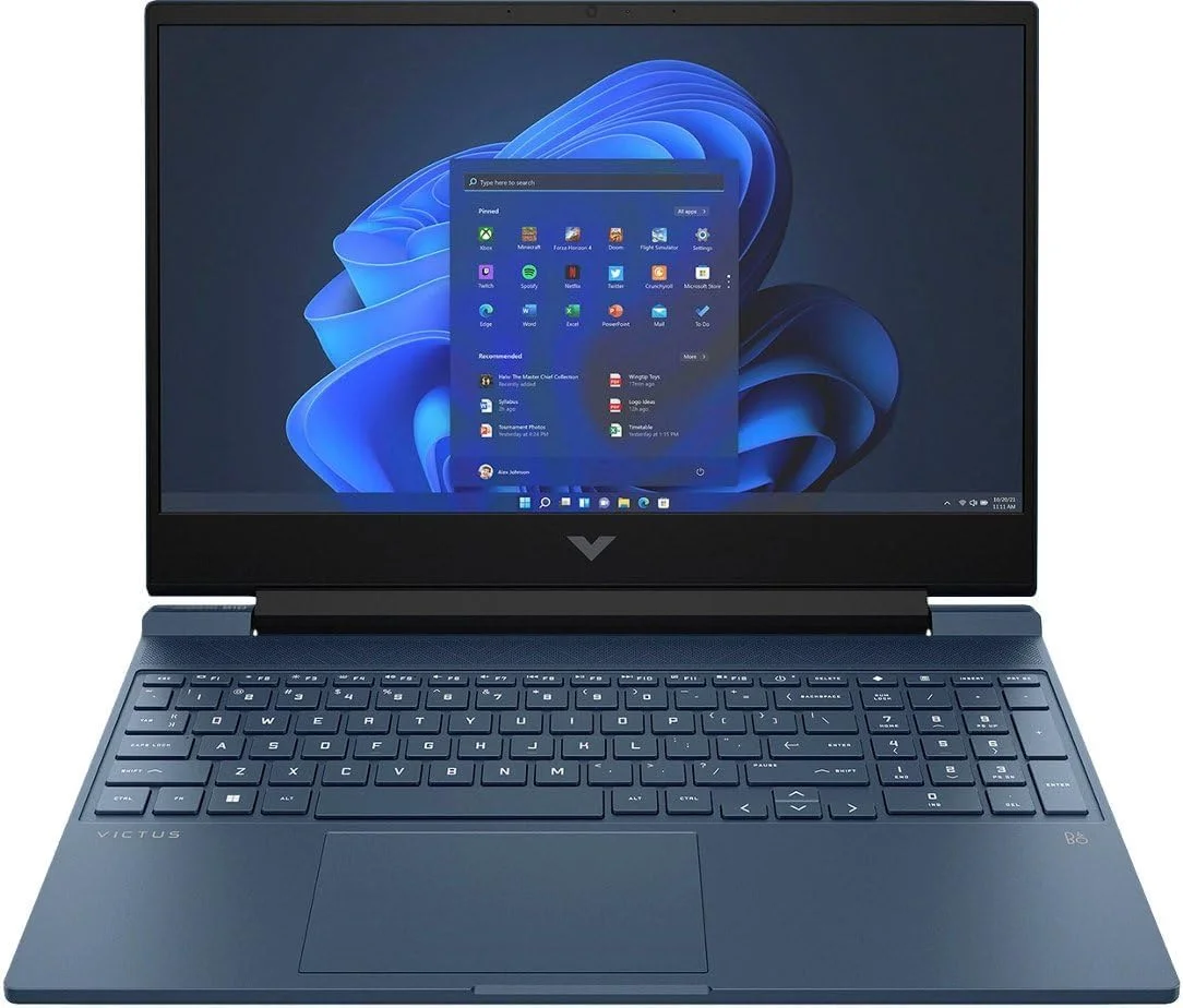 لپ تاپ گیمینگ HP VICTUS-15 2024، پردازنده 10 هسته ای Intel Core i7-12650H، صفحه نمایش 15.6 اینچی FHD 144Hz IPS، کارت گرافیک NVIDIA GeForce RTX 4050، کیبورد با نور پس زمینه، Wi-Fi 6، ویندوز 11 (ویندوز 11 هوم، 16 گیگابایت رم + 1 ترابایت SSD)