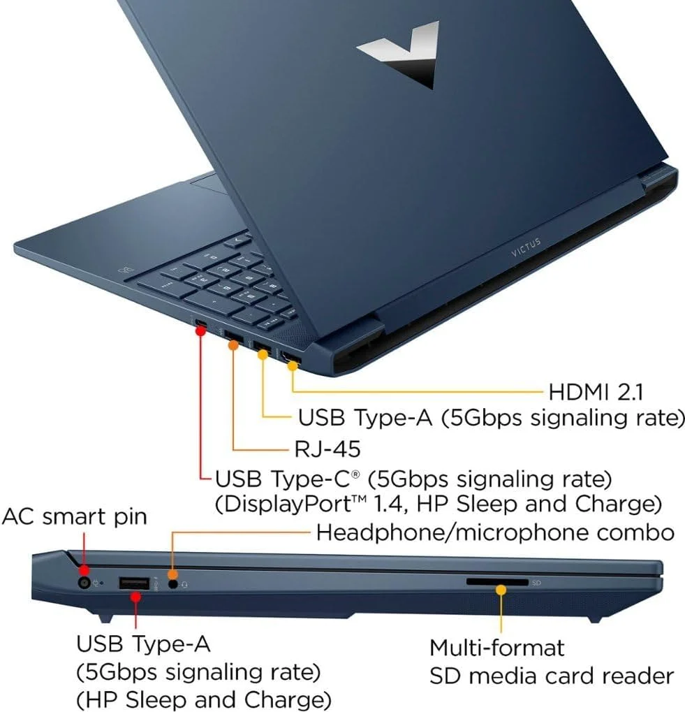 لپ تاپ HP VICTUS-15 مدل 2024 جدید، 15.6 اینچ FHD IPS | پردازنده Intel i7-12650H 10 هسته ای | 16 گیگابایت رم | 512 گیگابایت SSD | کارت گرافیک NVIDIA GeForce RTX 4050 | کیبورد با نور پس زمینه | Wi-Fi 6 | ویندوز 11 هوم | به همراه ماوس پد Consumix لپ تاپ HP VICTUS-15 مدل 2024 جدید، 15.6 اینچ FHD IPS | پردازنده Intel i7-12650H 10 هسته ای | 16 گیگابایت رم | 512 گیگابایت SSD | کارت گرافیک NVIDIA GeForce RTX 4050 | کیبورد با نور پس زمینه | Wi-Fi 6 | ویندوز 11 هوم | به همراه ماوس پد Consumix
