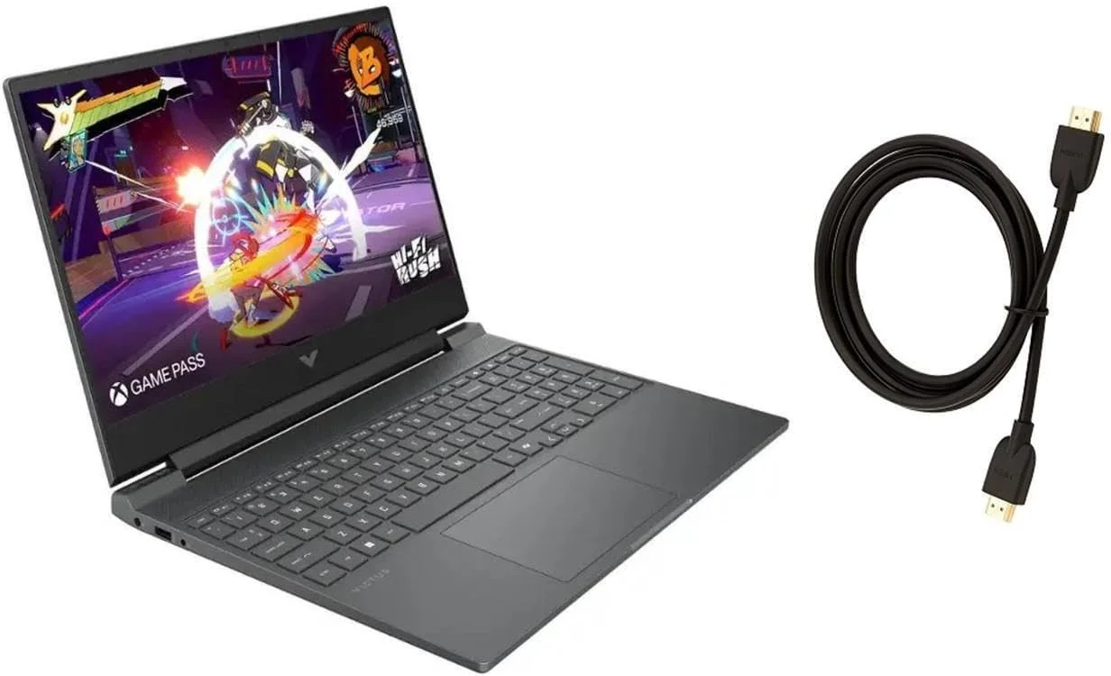 لپ تاپ گیمینگ 15.6 اینچی HP Victus با صفحه نمایش Full HD 144 هرتز | پردازنده Intel Core i5-13420H | کارت گرافیک NVIDIA GeForce RTX 3050 | Copilot | نور پس زمینه | نقره ای | 16 گیگابایت رم | 1024 گیگابایت SSD | ویندوز 11 هوم | همراه با کابل HDMI