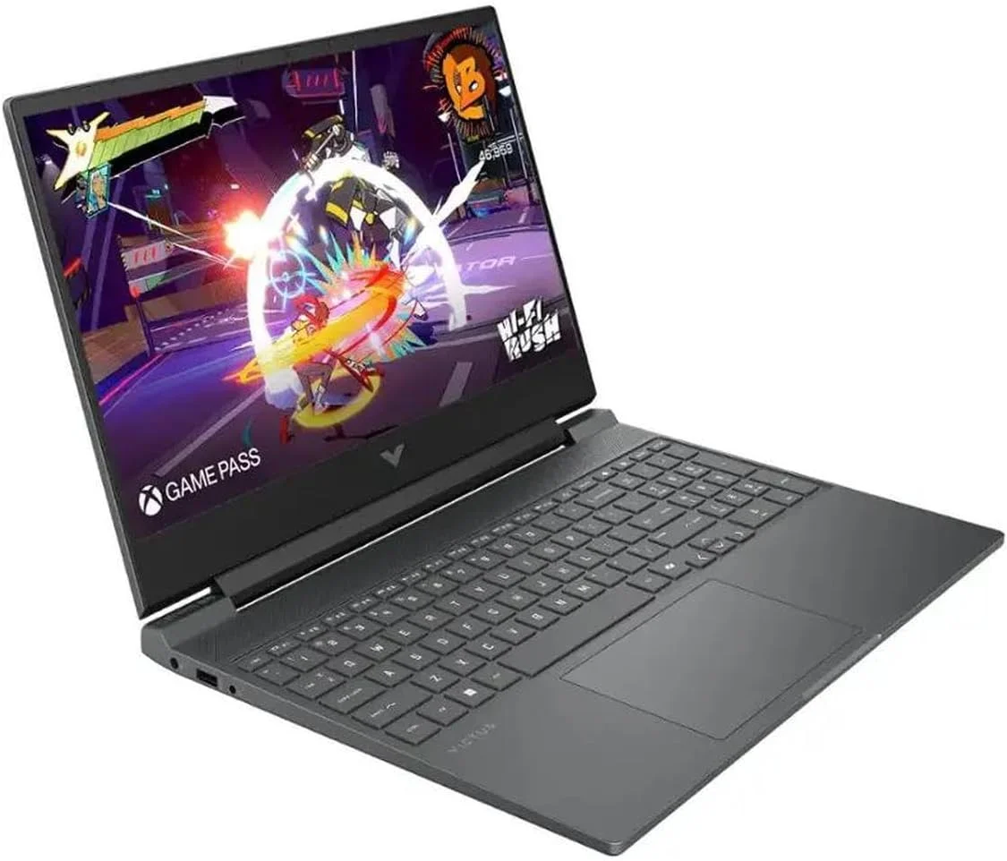 لپ تاپ گیمینگ 15.6 اینچی HP Victus با صفحه نمایش Full HD 144 هرتز | پردازنده Intel Core i5-13420H | کارت گرافیک NVIDIA GeForce RTX 3050 | Copilot | نور پس زمینه | نقره ای | 16 گیگابایت رم | 1024 گیگابایت SSD | ویندوز 11 هوم | همراه با کابل HDMI لپ تاپ گیمینگ 15.6 اینچی HP Victus با صفحه نمایش Full HD 144 هرتز | پردازنده Intel Core i5-13420H | کارت گرافیک NVIDIA GeForce RTX 3050 | Copilot | نور پس زمینه | نقره ای | 16 گیگابایت رم | 1024 گیگابایت SSD | ویندوز 11 هوم | همراه با کابل HDMI