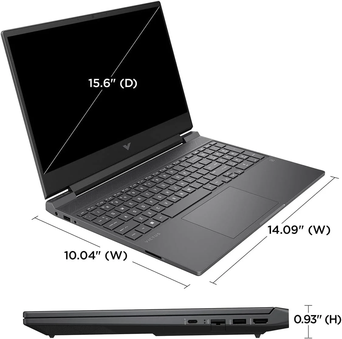 لپ تاپ گیمینگ HP Victus 15، صفحه نمایش 15.6 اینچی 144 هرتز FHD، AMD Ryzen 5 7535HS، رم 16 گیگابایتی DDR5، SSD 512 گیگابایتی PCIe M.2، NVIDIA GeForce RTX 2050، HDMI، Wi-Fi 6، ویندوز 11 هوم، نقره ای لپ تاپ گیمینگ HP Victus 15، صفحه نمایش 15.6 اینچی 144 هرتز FHD، AMD Ryzen 5 7535HS، رم 16 گیگابایتی DDR5، SSD 512 گیگابایتی PCIe M.2، NVIDIA GeForce RTX 2050، HDMI، Wi-Fi 6، ویندوز 11 هوم، نقره ای