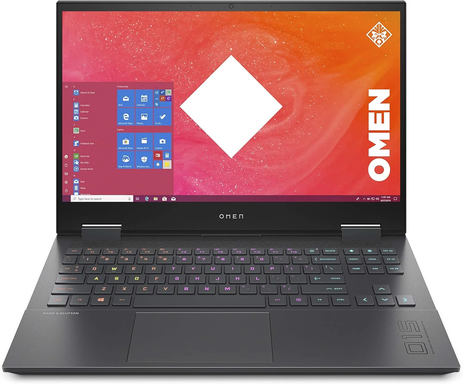 لپ تاپ گیمینگ HP OMEN 15 en1001ne، صفحه نمایش 15.6 اینچ FHD، پردازنده AMD Ryzen 7، رم 16 گیگابایت، حافظه SSD 1 ترابایت، گرافیک 6 گیگابایت NVIDIA GeForce RTX 3060، ویندوز 10، صفحه کلید AR EN، نقره ای میکا 38U49EA، مشکی