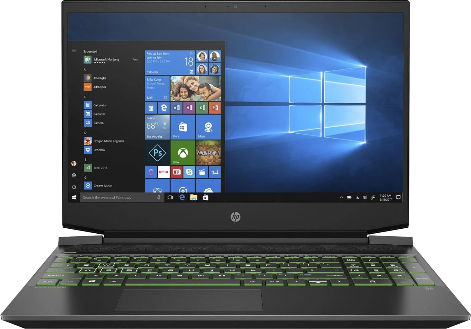 لپ تاپ گیمینگ HP Pavilion مدل 15-DK1056WM با صفحه نمایش 15.6 اینچی FHD، رم 8 گیگابایت، حافظه SSD 256 گیگابایت، پردازنده Intel Core i5-10300H، کارت گرافیک NVIDIA GeForce GTX 1650 4GB، ویندوز 10، کیبورد انگلیسی، مشکی (1 سال گارانتی)