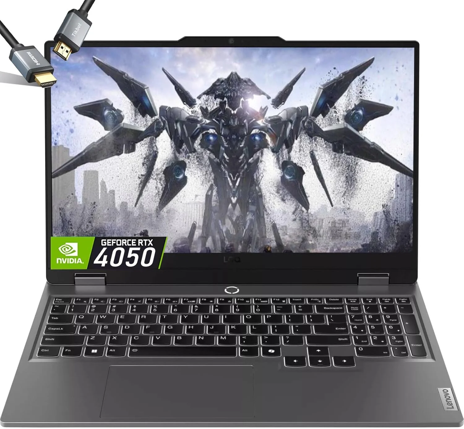 لپ تاپ گیمینگ Lenovo-LOQ RTX 4050 - AMD Ryzen 5 7235HS - صفحه نمایش 15.6 اینچی FHD IPS G-SYNC - رم 32 گیگابایتی - SSD PCIe 1 ترابایتی - ویندوز 11 - صفحه کلید با نور پس زمینه - کامپیوتر قابل حمل گیمینگ