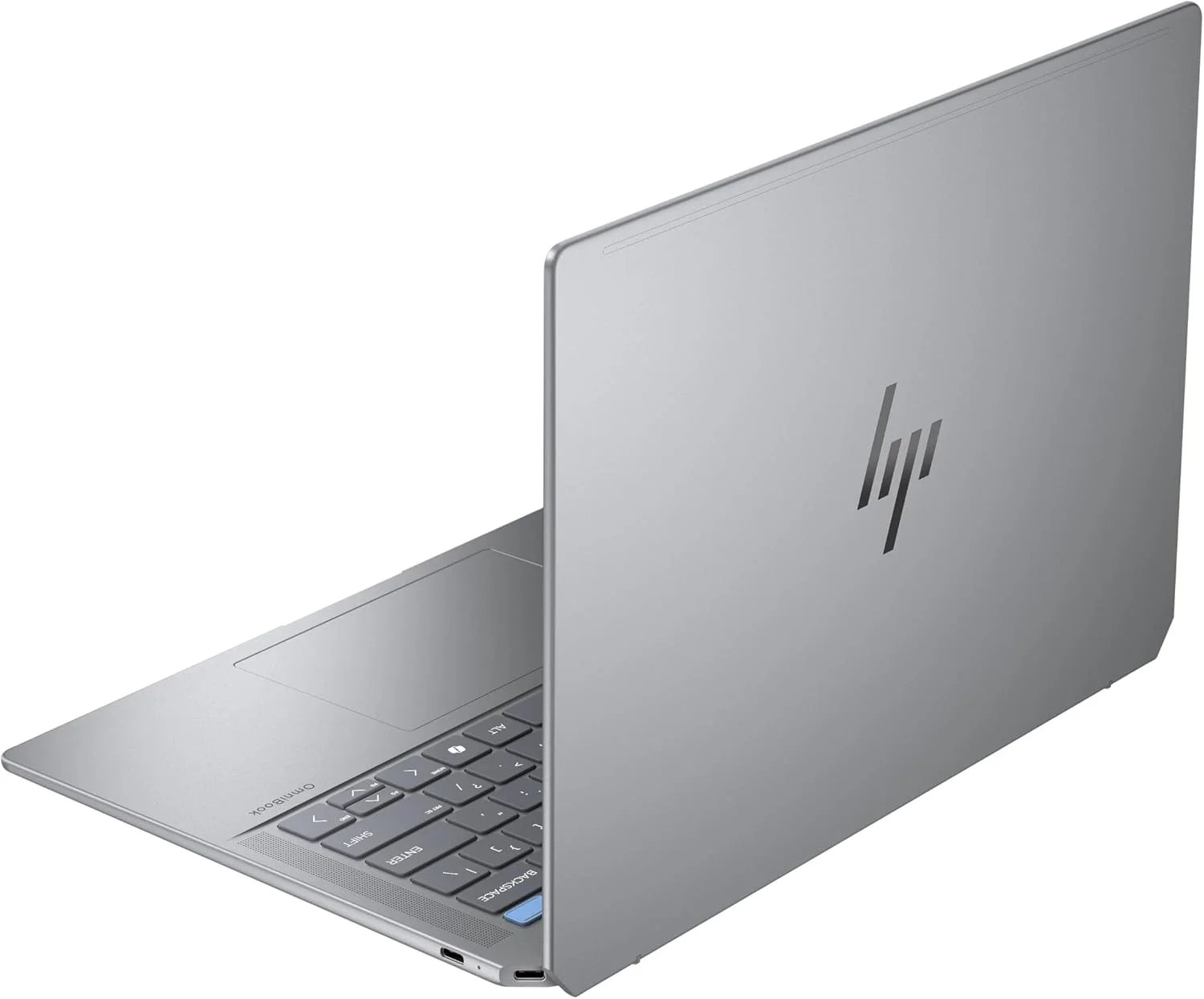 لپ تاپ HP OmniBook Ultra مدل 14-fd0002ne، ویندوز 11 هوم، 14 اینچ، صفحه نمایش لمسی، AMD Ryzen™ AI، رم 32 گیگابایتی، SSD 1 ترابایتی، 2.2K، نقره ای متئور