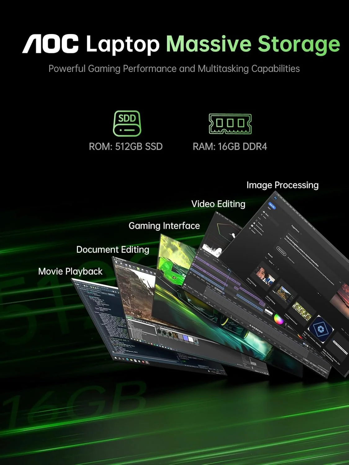 لپ تاپ گیمینگ با پردازنده AMD Ryzen 7 5825U (8 هسته/16 رشته، تا 4.3 گیگاهرتز)، کامپیوتر لپ تاپ 16.1 اینچی FHD با صفحه کلید دارای نور پس زمینه، 16 گیگابایت رم 512 گیگابایت NVMe SSD، WiFi 6، HDMI 1.4، USB3.2، Type-C، باتری 53 وات ساعت لپ تاپ گیمینگ با پردازنده AMD Ryzen 7 5825U (8 هسته/16 رشته، تا 4.3 گیگاهرتز)، کامپیوتر لپ تاپ 16.1 اینچی FHD با صفحه کلید دارای نور پس زمینه، 16 گیگابایت رم 512 گیگابایت NVMe SSD، WiFi 6، HDMI 1.4، USB3.2، Type-C، باتری 53 وات ساعت