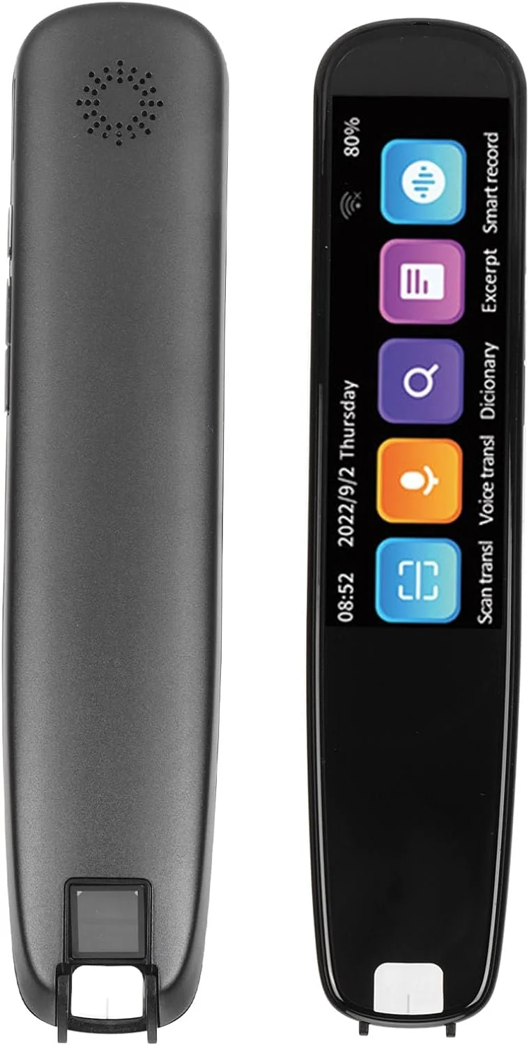 اسکنر قلمی Luqeeg، قلم ترجمه اسکنینگ 2.99 اینچی، دستگاه مترجم هوشمند HD WiFi، قلم دیکشنری مترجم زبان، قلم خواندن هوشمند برای زبان آموزان