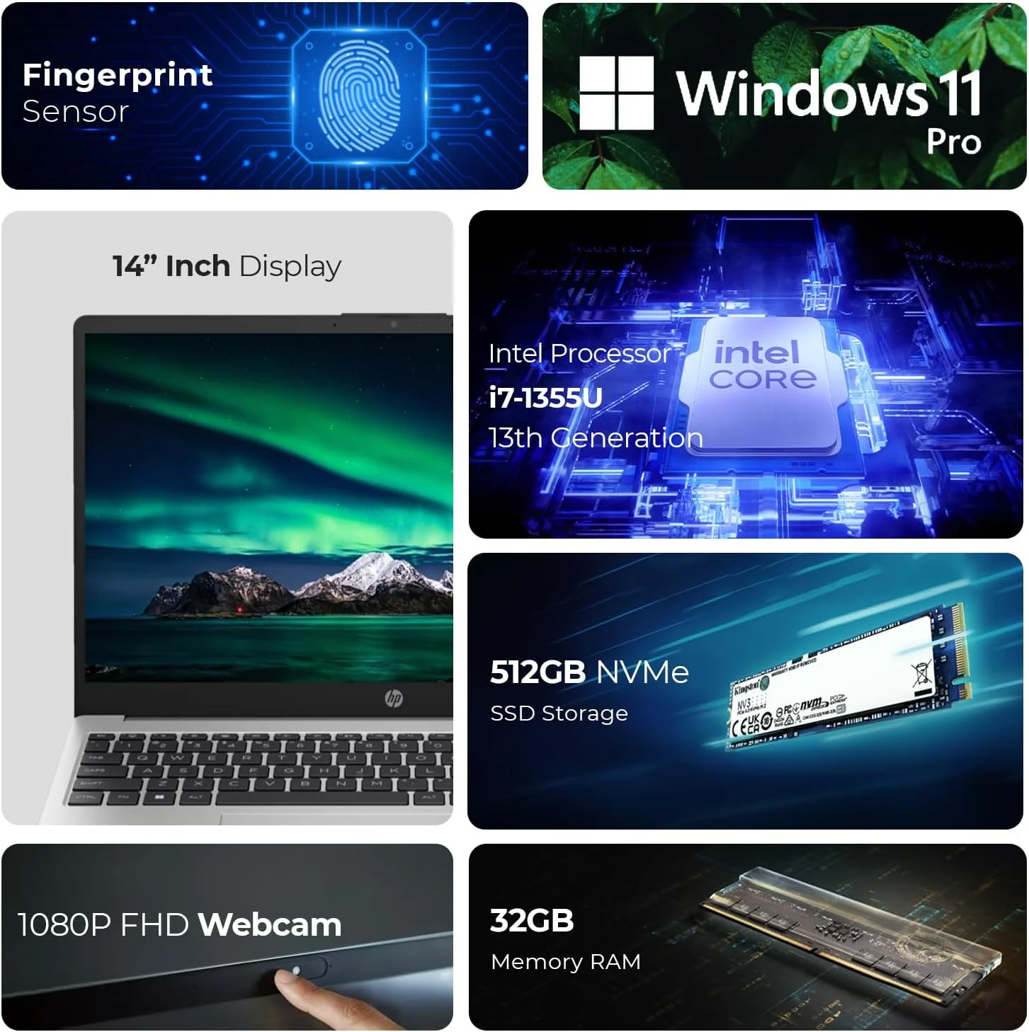 لپ تاپ HP 15.6 اینچی FHD، نسل سیزدهم پردازنده Intel Core i7-1355U، رم 32 گیگابایتی - SSD 512 گیگابایتی، ویندوز 11 پرو، دوربین 1080p FHD (شامل پایه موج اول + ماوس بی سیم + آنتی ویروس + پد ماوس) - 250 G10-967U6ET لپ تاپ HP 15.6 اینچی FHD، نسل سیزدهم پردازنده Intel Core i7-1355U، رم 32 گیگابایتی - SSD 512 گیگابایتی، ویندوز 11 پرو، دوربین 1080p FHD (شامل پایه موج اول + ماوس بی سیم + آنتی ویروس + پد ماوس) - 250 G10-967U6ET