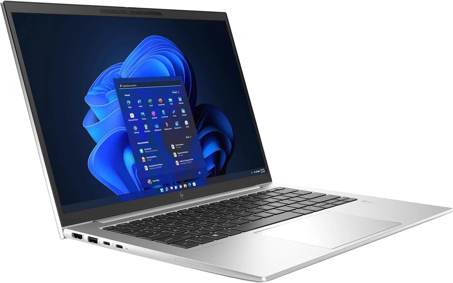 لپ تاپ HP EliteBook 840 G9 با پردازنده Intel Core i7-1255U ده هسته ای تا 4.7 گیگاهرتز، 32 گیگابایت رم DDR5، 256 گیگابایت SSD PCIe M.2، صفحه نمایش 14 اینچی FHD IPS، گرافیک Intel Iris Xe یکپارچه، حسگر اثر انگشت، ویندوز 11 پرو (بازسازی شده)