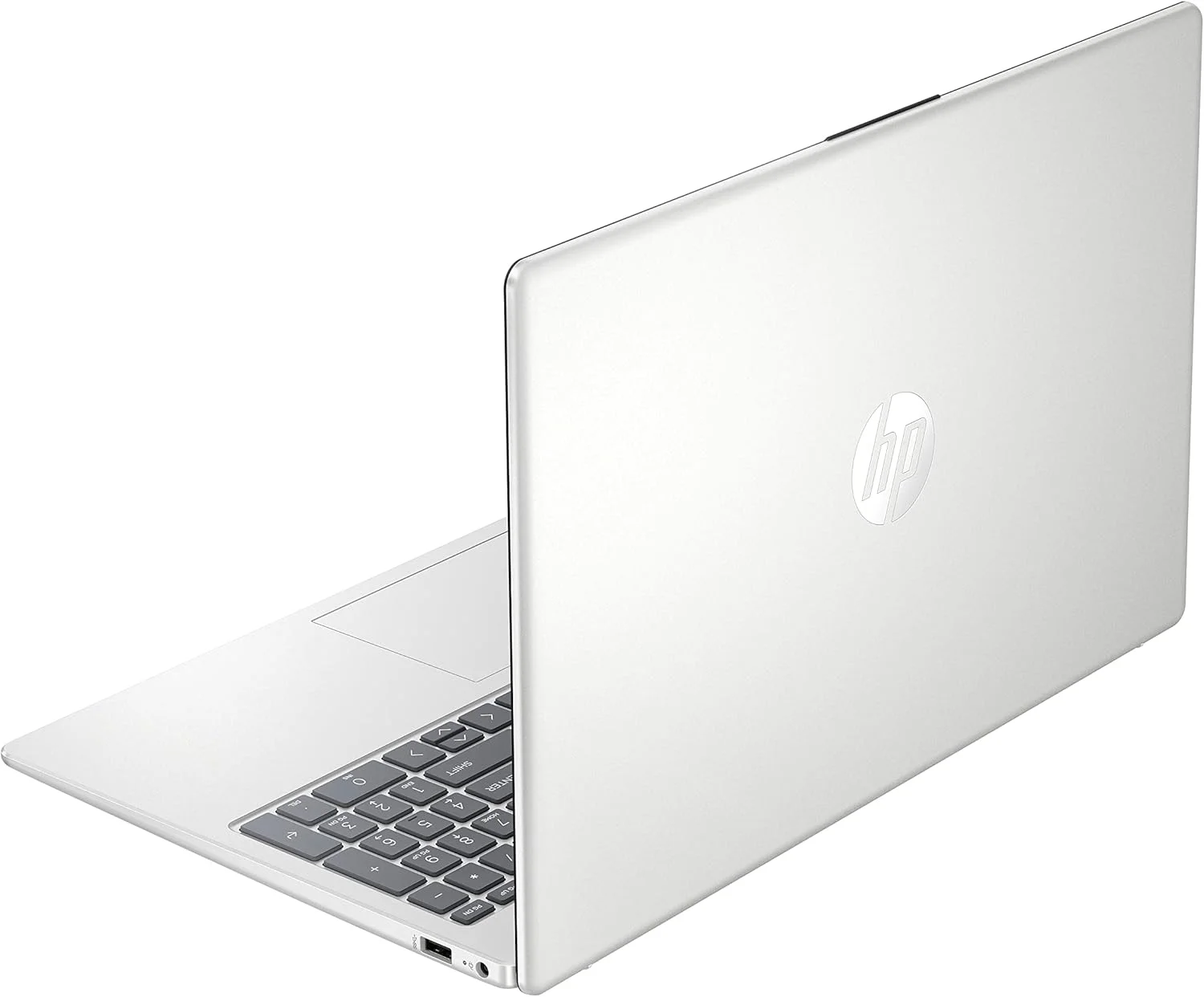 لپ تاپ HP مدل 15-fc0011ne، صفحه نمایش 15.6 اینچ FHD، پردازنده AMD Ryzen™ 7 7730U، رم 16 گیگابایت، حافظه SSD 512 گیگابایت، کارت گرافیک AMD Radeon™، ویندوز 11 Home، کیبورد انگلیسی/عربی، نقره ای طبیعی - [7Q792EA]