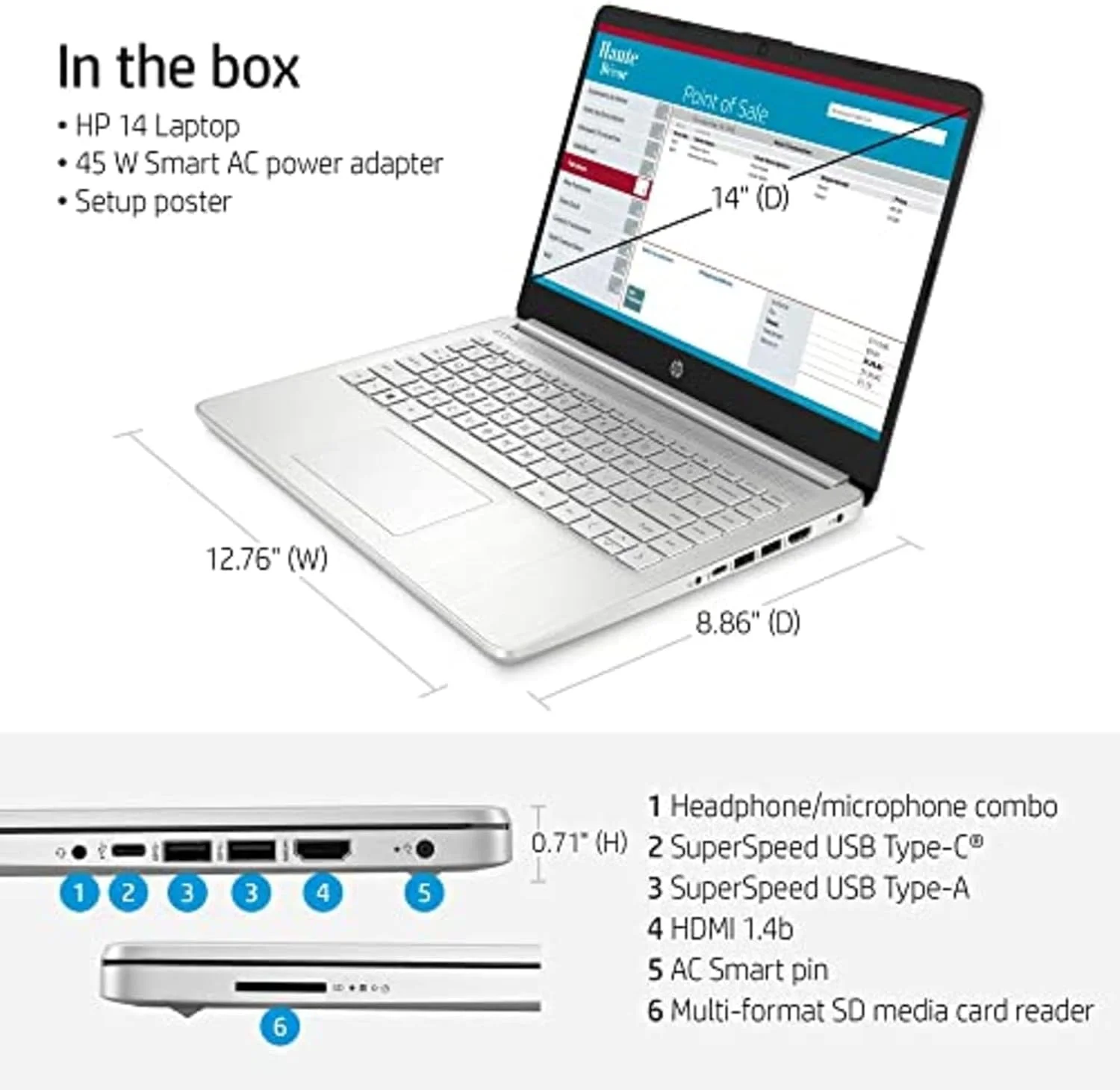 لپ تاپ لمسی HP ProBook 450 G1 | صفحه نمایش 14 اینچی 1366x768 HD | پردازنده Pentium Silver - N5030 - هارد 2 ترابایتی SSD - رم 32 گیگابایتی | 4 هسته ای با فرکانس 3.1 گیگاهرتز ویندوز 10 نسخه خانگی نقره ای (بازسازی شده)