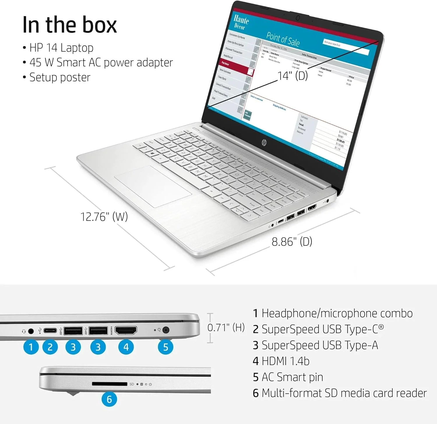 لپ تاپ لمسی HP ProBook 450 G1 | صفحه نمایش 14 اینچی 1366x768 HD | پردازنده Pentium Silver - N5030 - هارد 2 ترابایتی SSD - رم 32 گیگابایتی | 4 هسته ای با فرکانس 3.1 گیگاهرتز ویندوز 10 نسخه خانگی نقره ای (بازسازی شده)