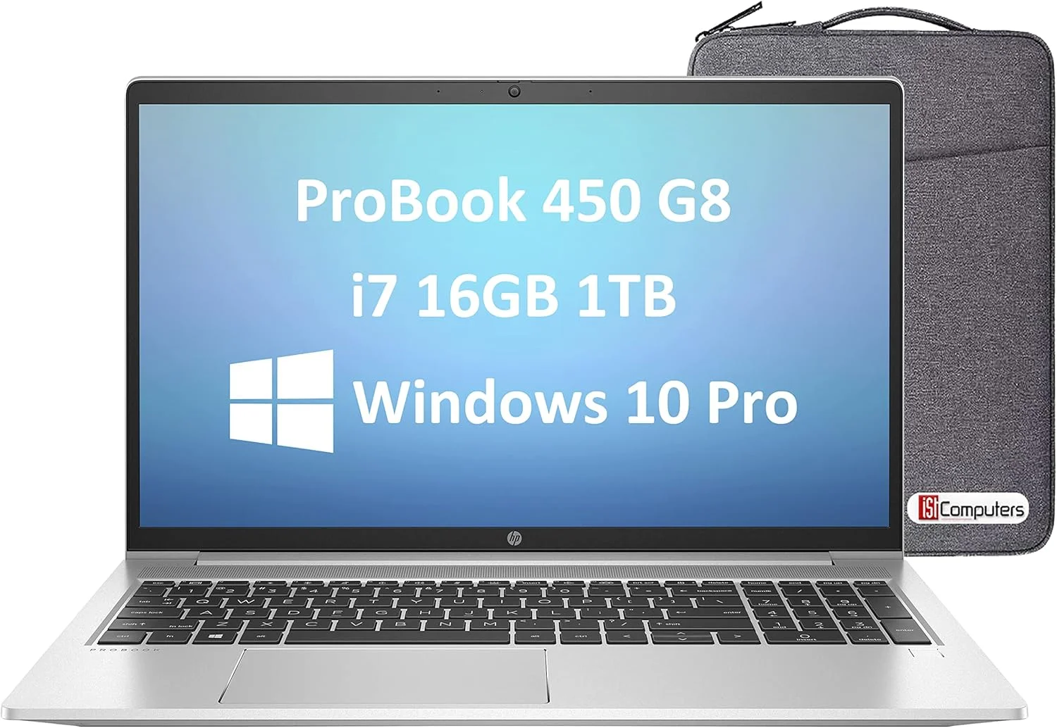 لپ تاپ تجاری HP ProBook 450 G8 با صفحه نمایش 15.6 اینچی IPS FHD، پردازنده i7-1165G7، رم 16 گیگابایتی، حافظه SSD 1 ترابایتی PCIe، نور پس زمینه صفحه کلید، پورت Type-C، RJ-45، وب کم، ویندوز 10 پرو، کابل HDMI (ارتقا یافته) مدل 2021