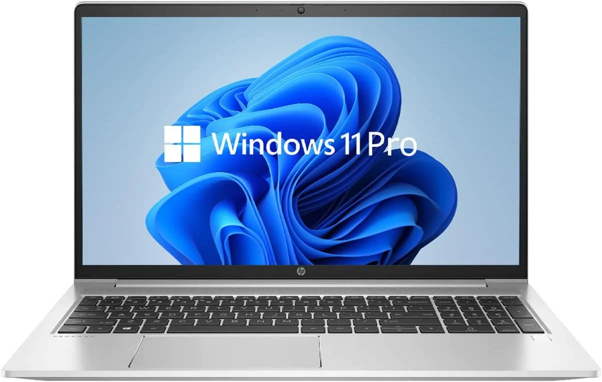 لپ تاپ تجاری جدید HP ProBook 450 G8، صفحه نمایش 15.6 اینچی Full HD، پردازنده نسل 11 اینتل Core i5-1135G7، گرافیک Iris Xe، رم 32 گیگابایتی، SSD 1 ترابایتی، صفحه کلید با نور پس زمینه، ویندوز 10 پرو، نقره ای، پد موس KKE (ارتقا یافته)