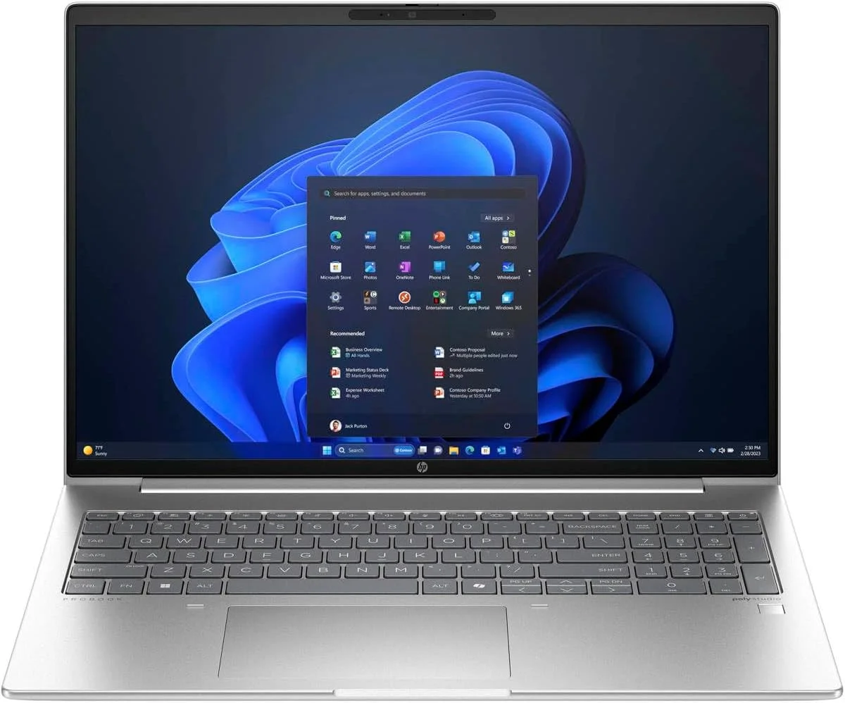 لپ تاپ 16 اینچی HP ProBook 460 G11 - WUXGA - Intel Core Ultra 7 155U - فناوری vPro - 16 گیگابایت رم - 512 گیگابایت SSD - کیبورد انگلیسی - آلومینیوم نقره ای پایک