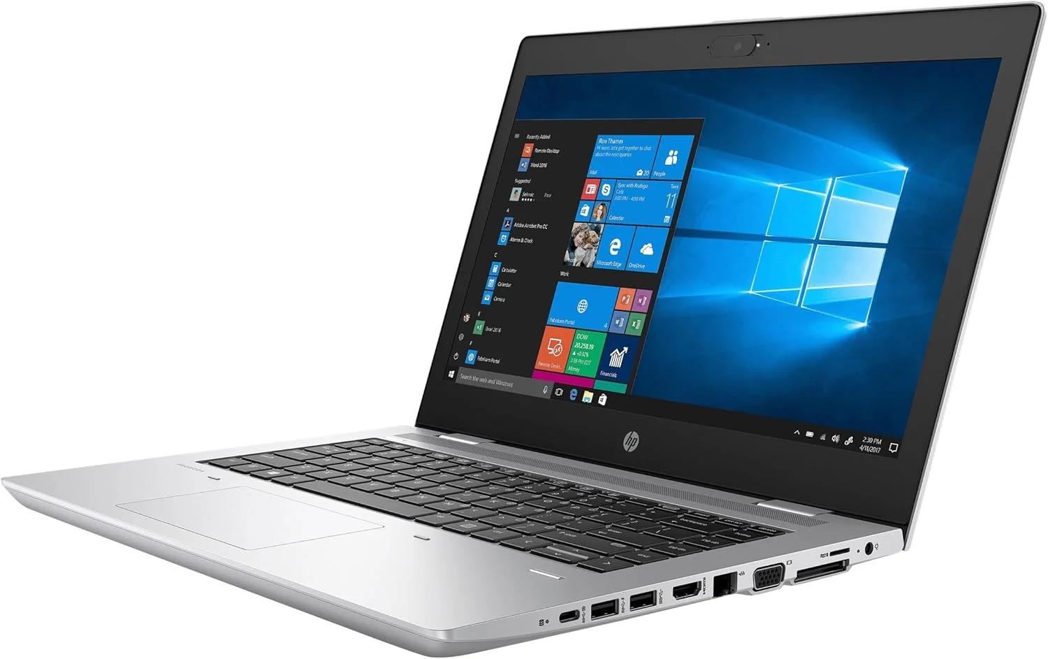 لپ تاپ تجاری بازسازی شده HP ProBook 645 G4 | AMD Ryzen 5 PRO 2500U + گرافیک Radeon Vega | رم 8 گیگابایتی | SSD 256 گیگابایتی | صفحه نمایش 14.1 اینچی FHD غیر لمسی | ویندوز | (بازسازی شده)